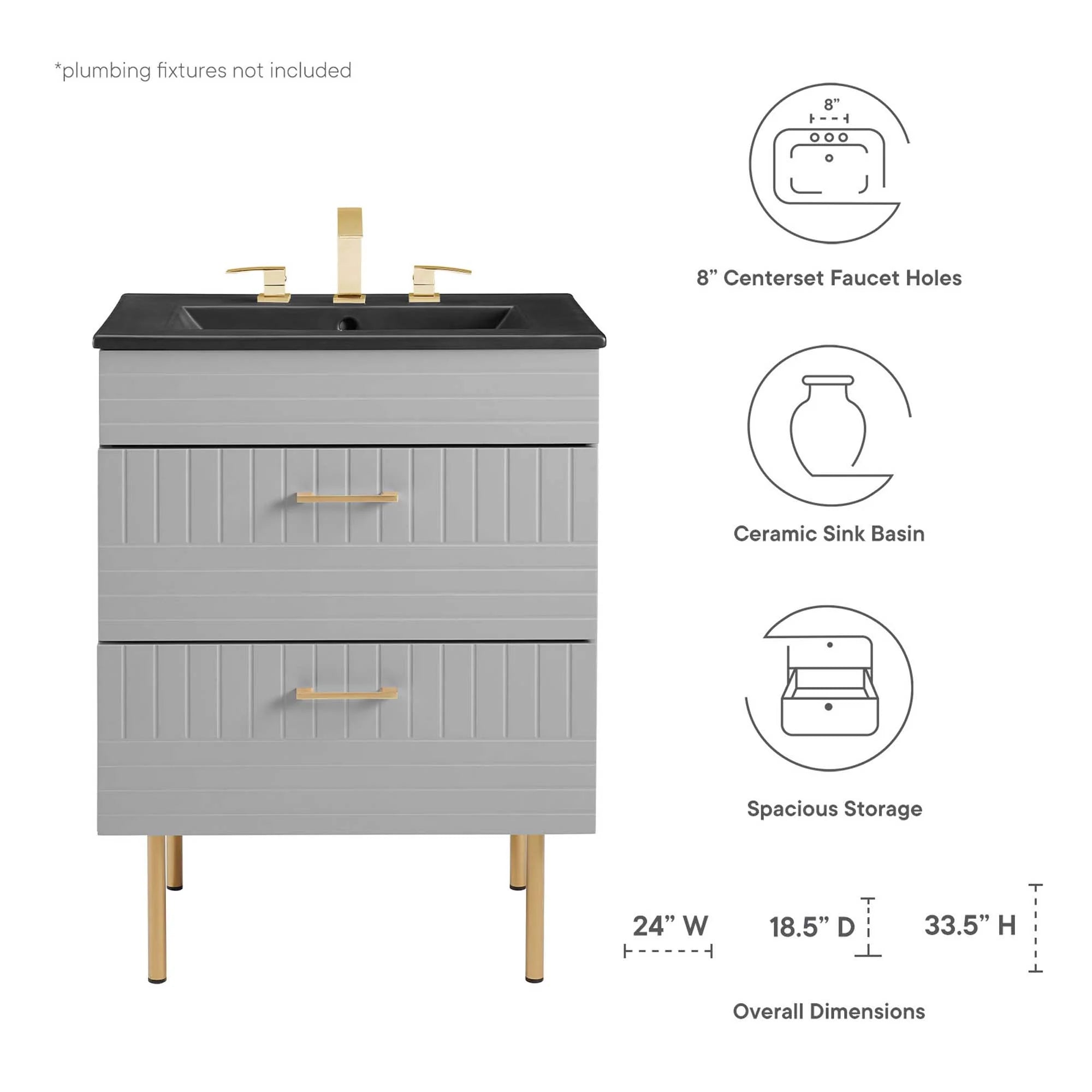 Meuble-lavabo de salle de bain Daybreak inclus