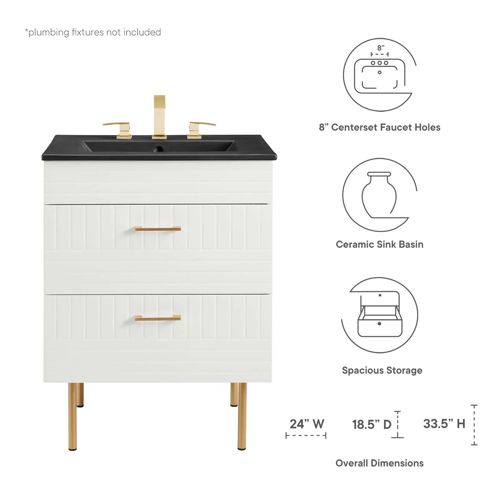 Meuble-lavabo de salle de bain Daybreak inclus