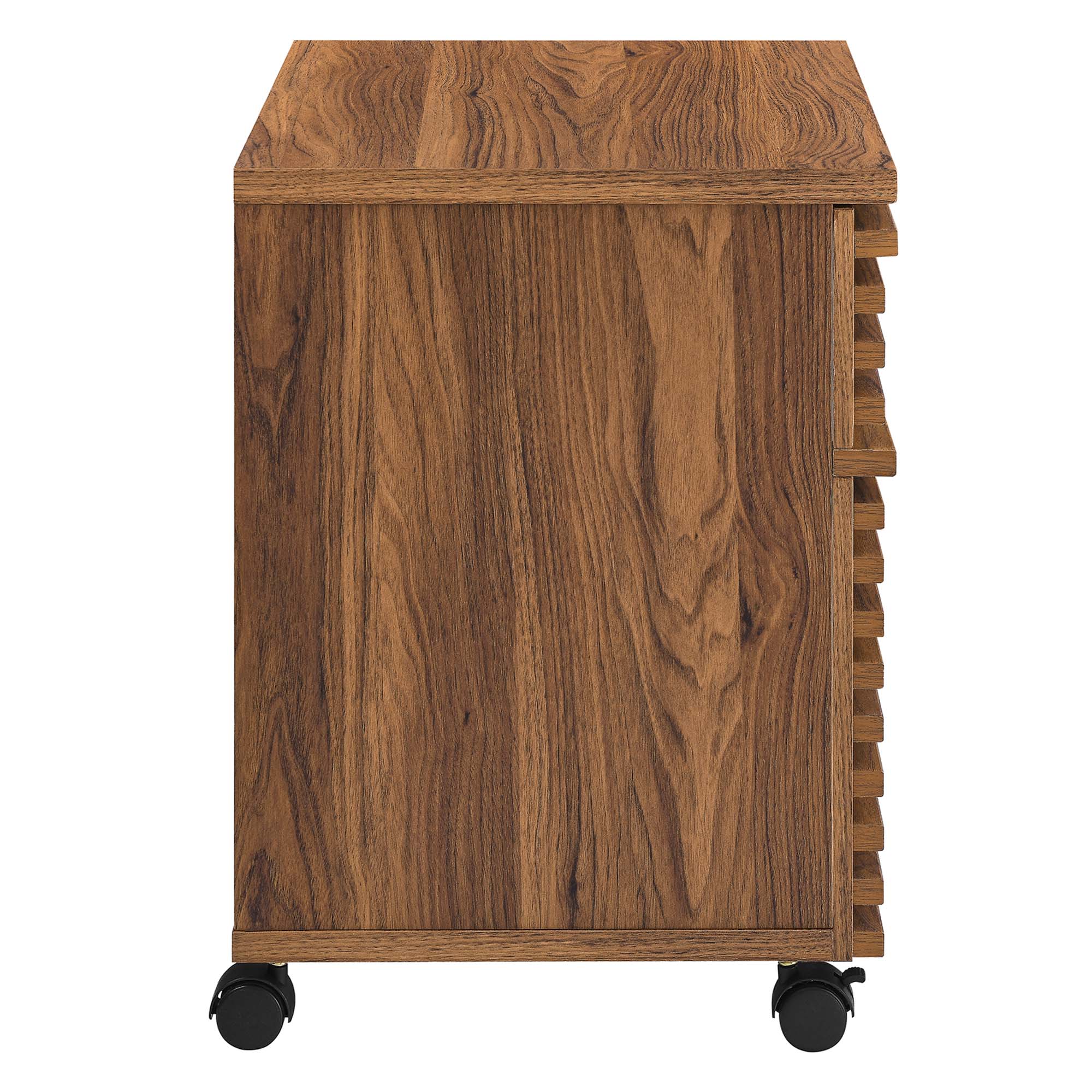 Render Wood Desk and File Cabinet Set