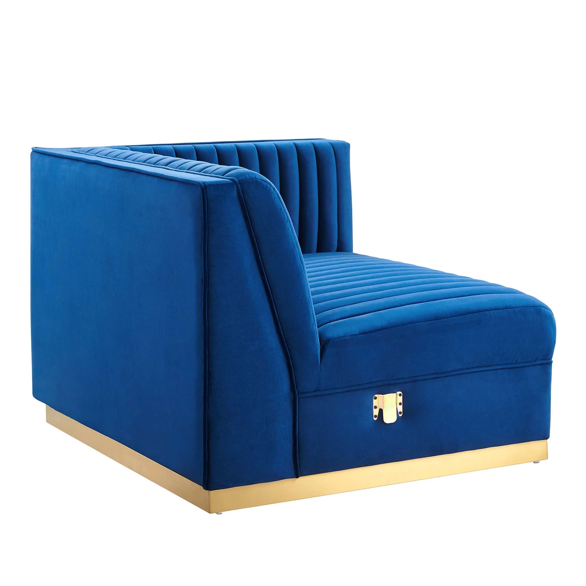 Chaise sans accoudoirs rembourrée en duvet Commix