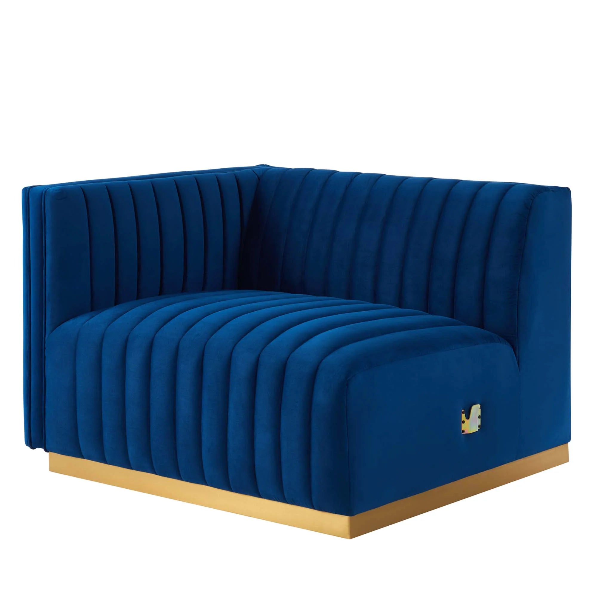 Conjure Channel Tufted Performance Velvet Loveseat