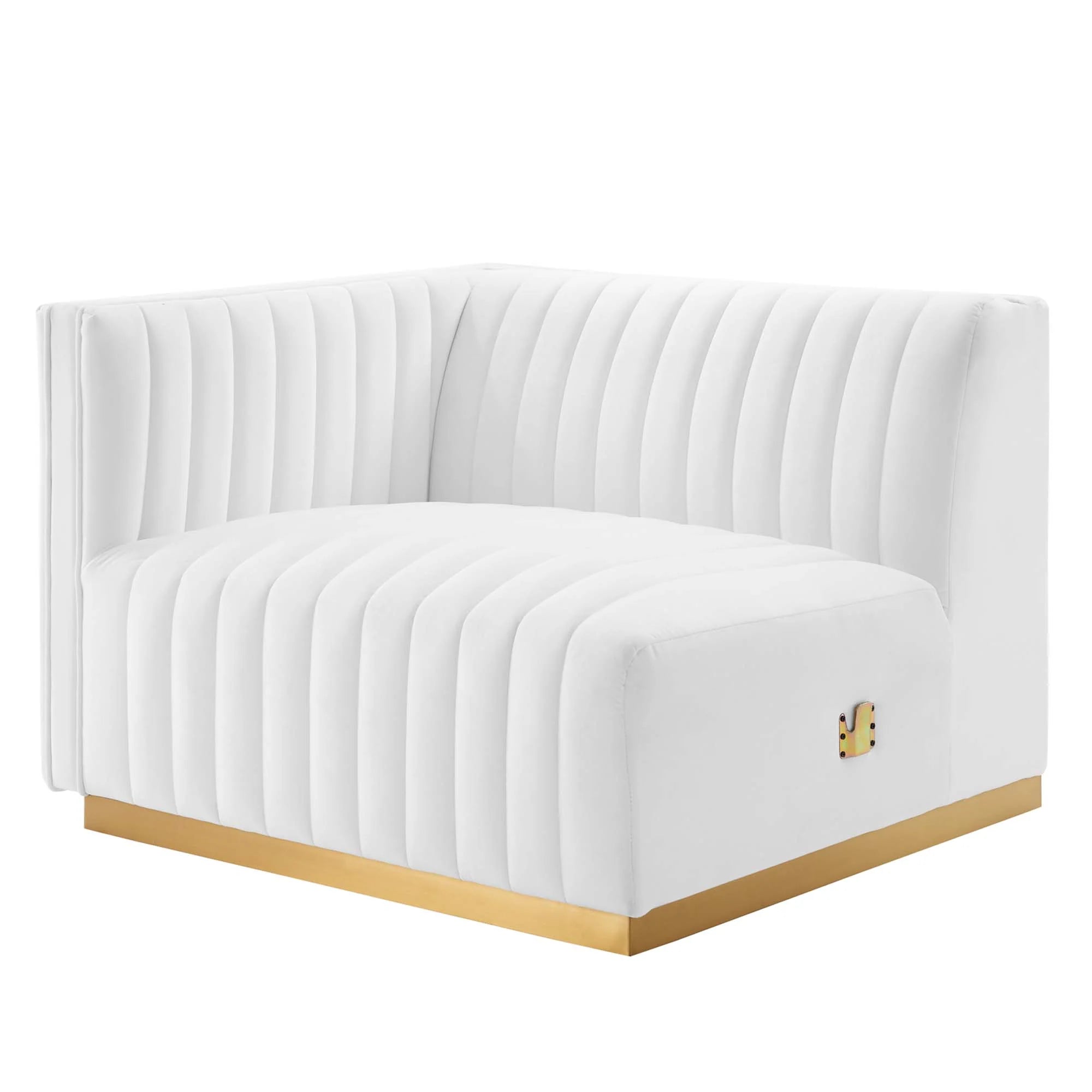 Chaise sans accoudoirs rembourrée en duvet Commix