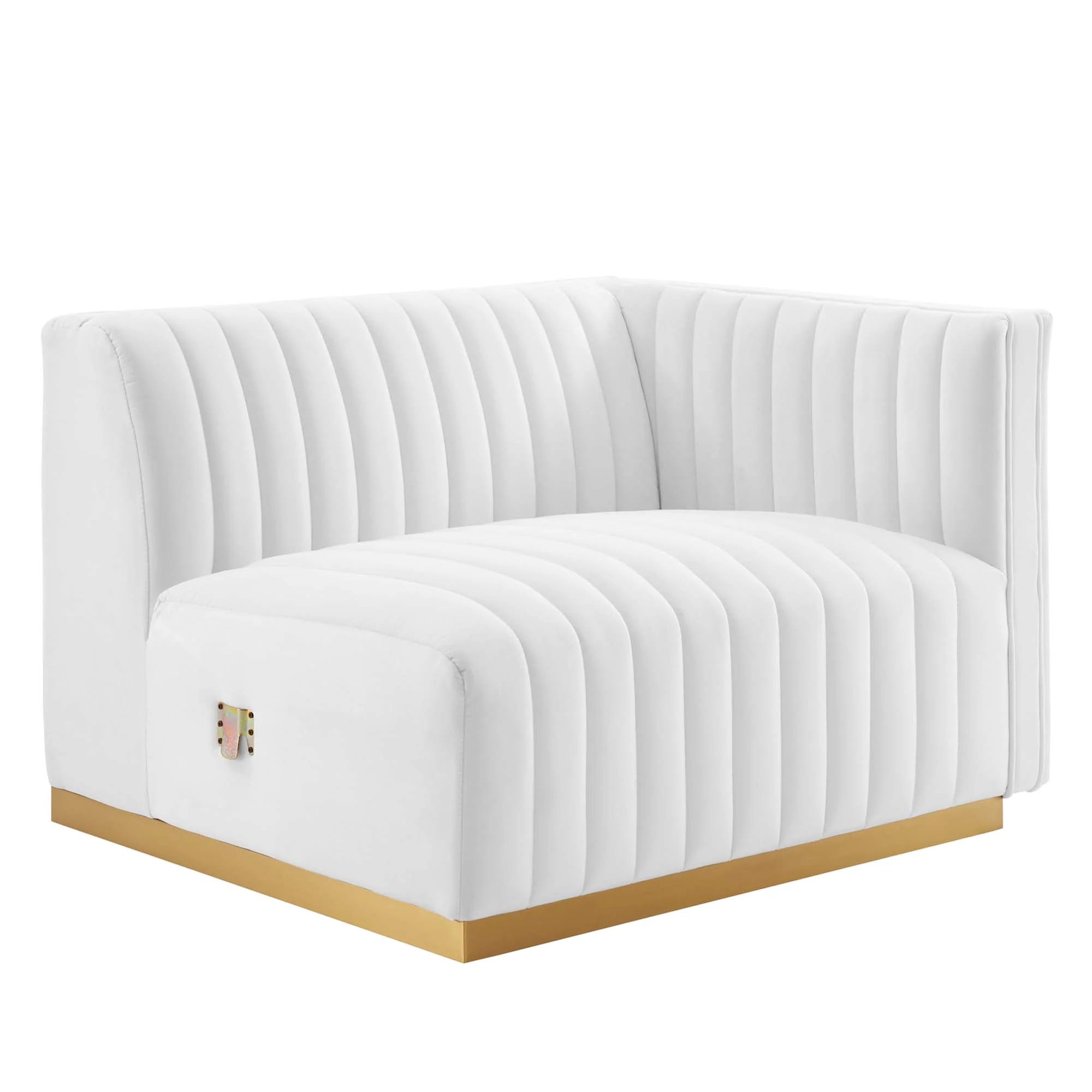 Chaise sans accoudoirs rembourrée en duvet Commix