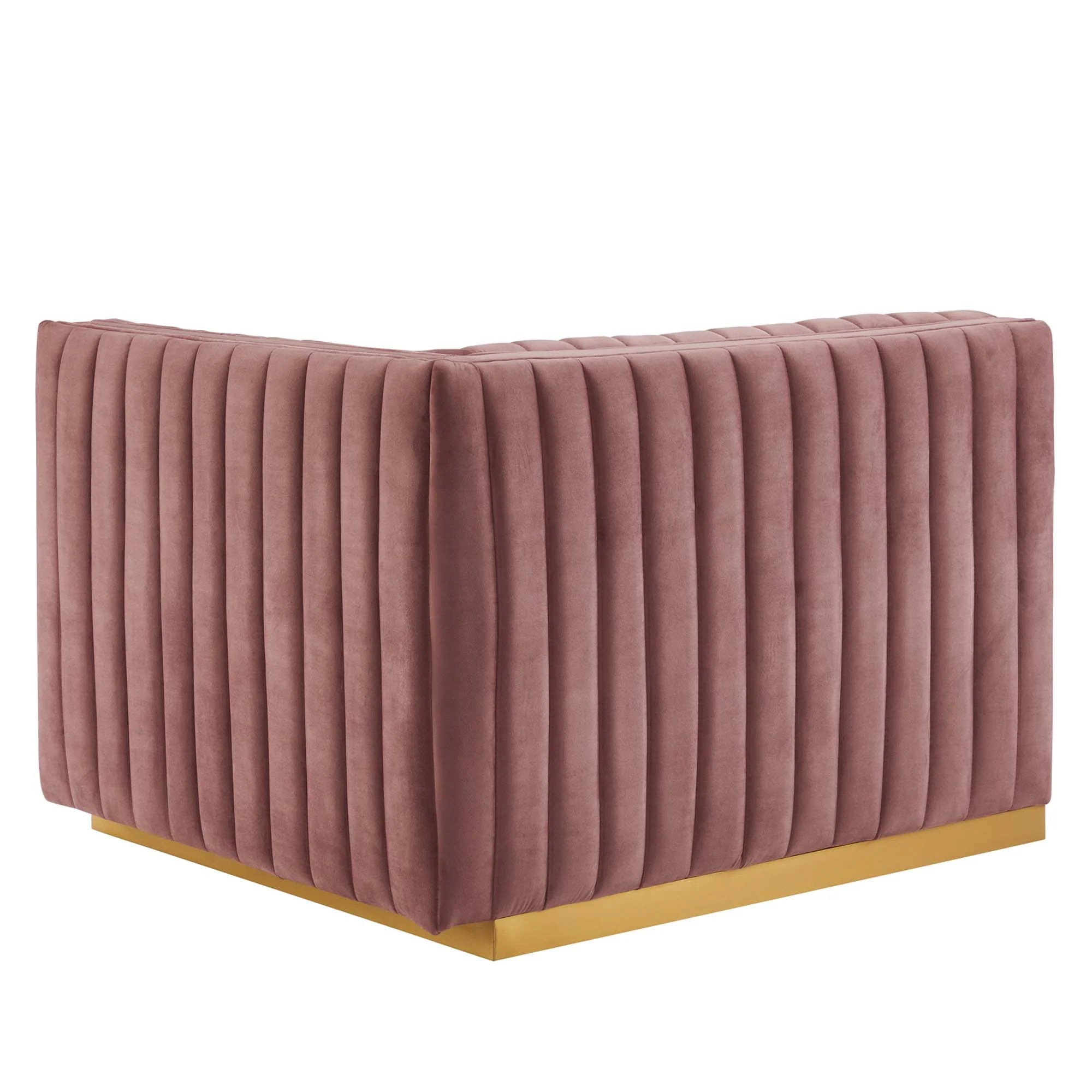 Conjure Channel Tufted Performance Velvet Sofa