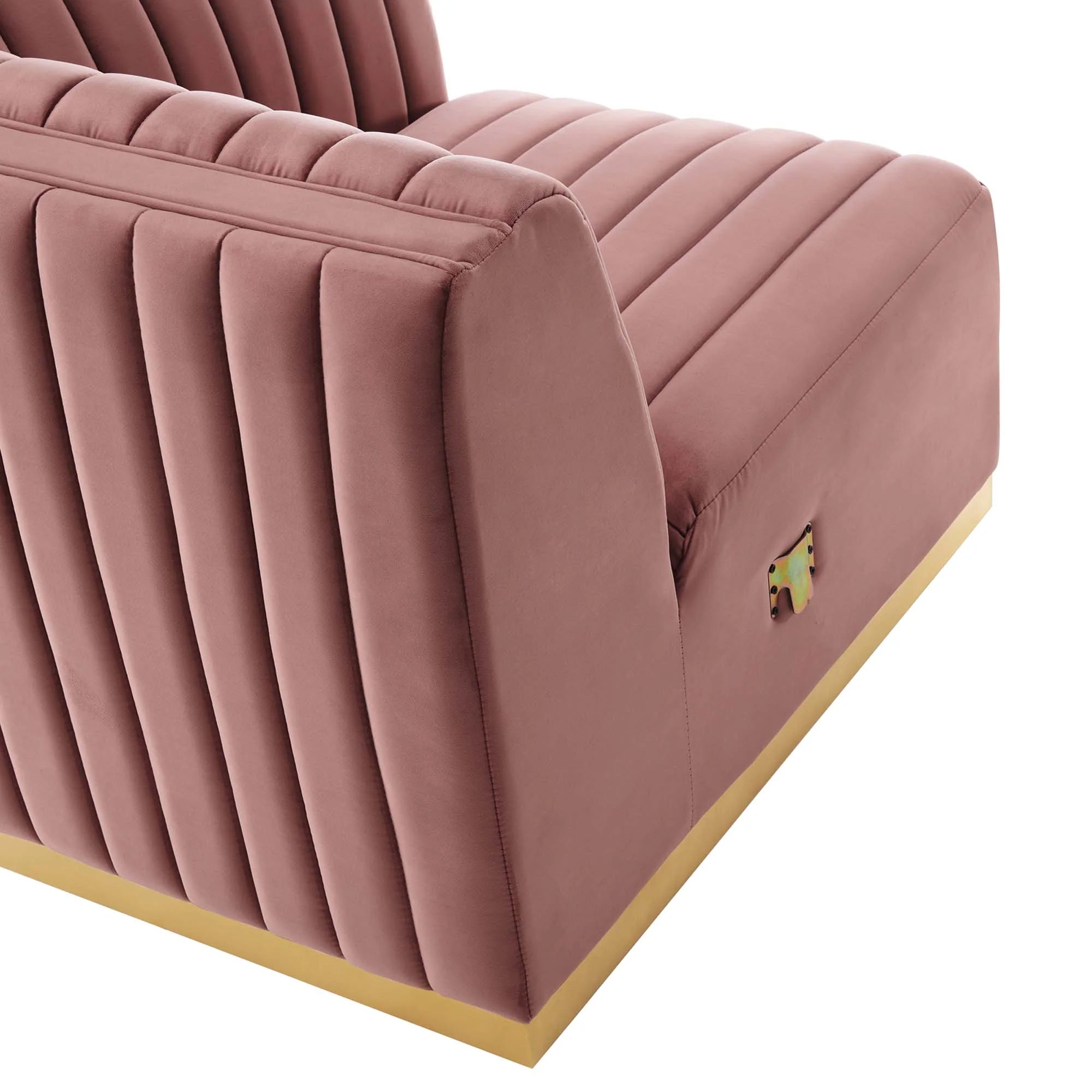 Chaise sans accoudoirs rembourrée en duvet Commix