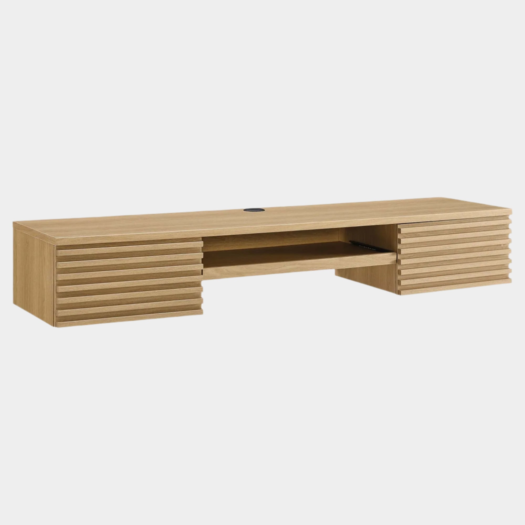 Render Wall Mount Wood Office Desk