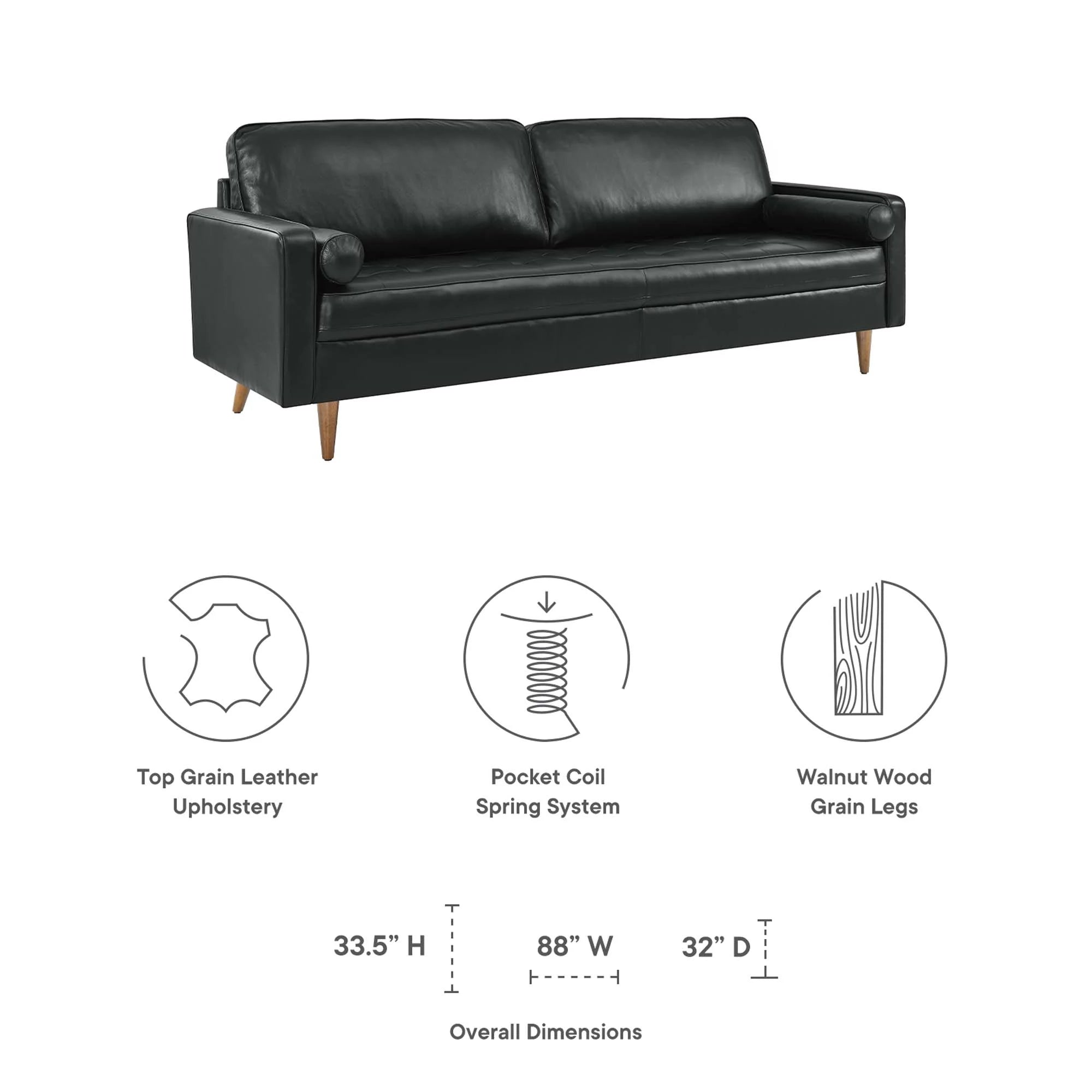 Valour Leather Sofa