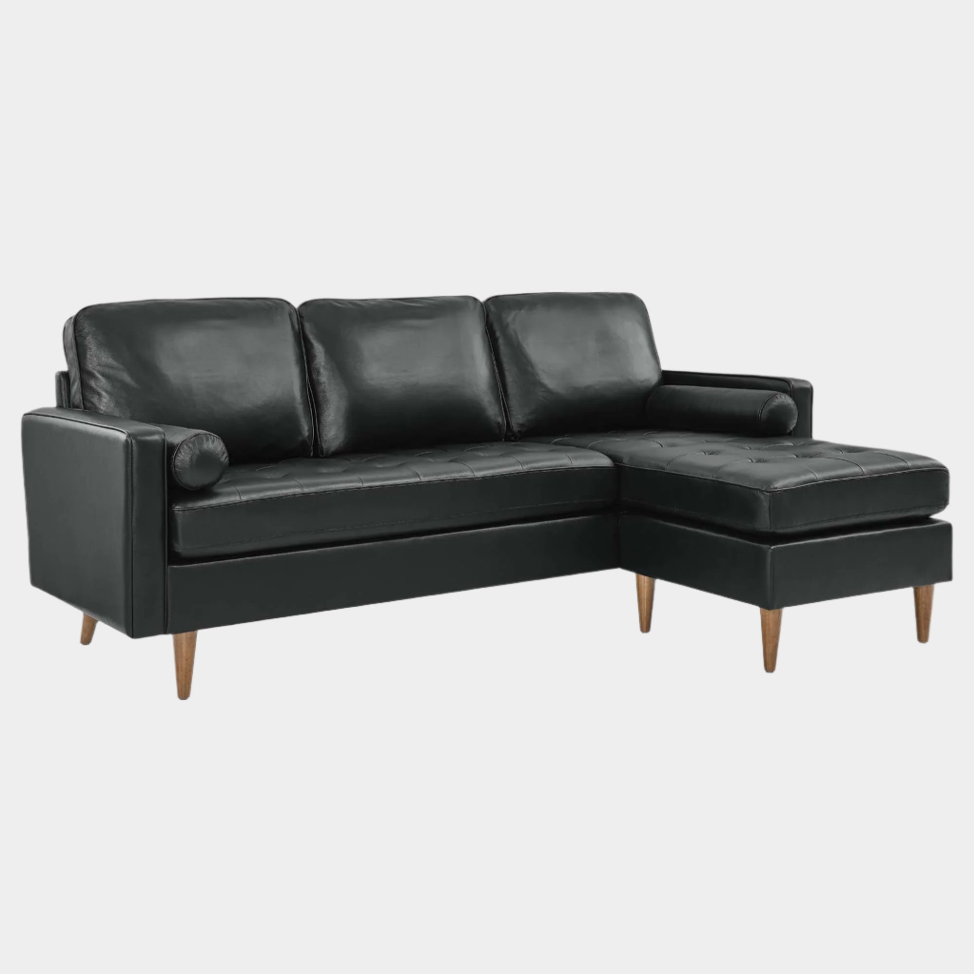 Valour Leather Apartment Sectional Sofa