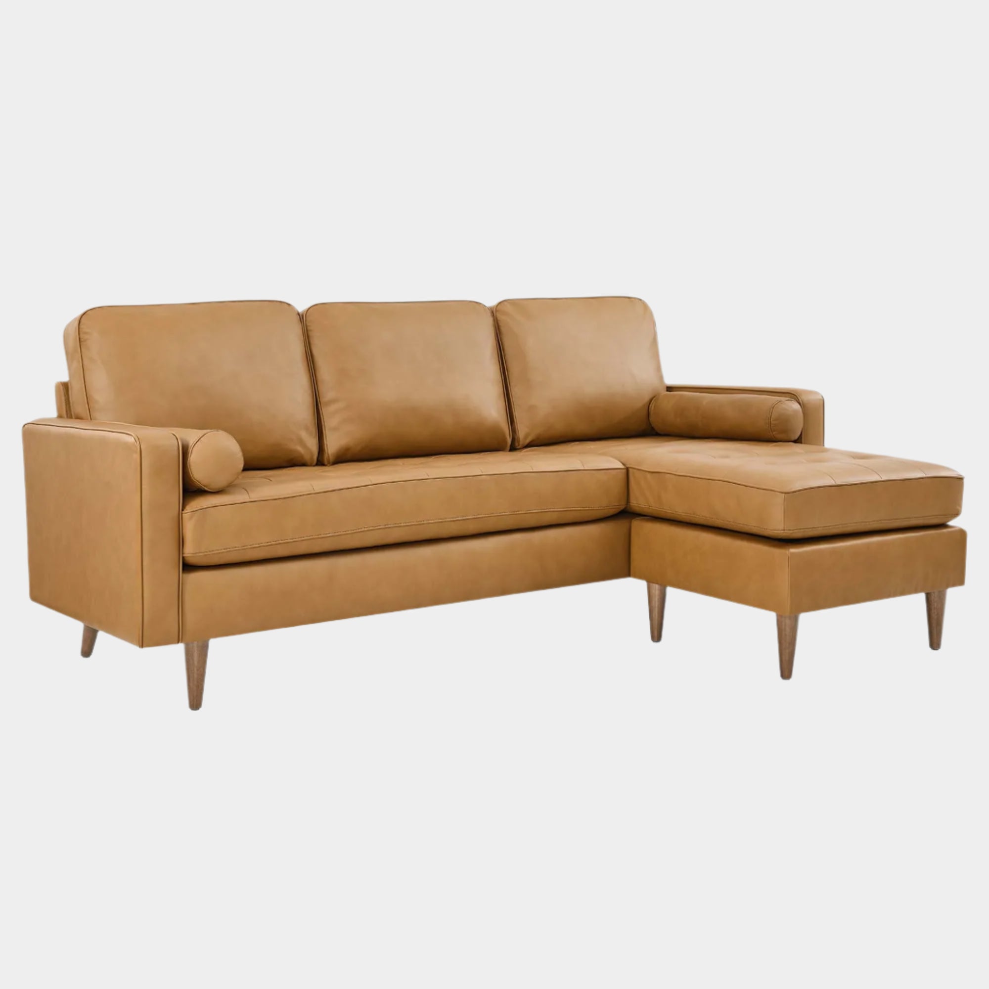 Valour Leather Apartment Sectional Sofa