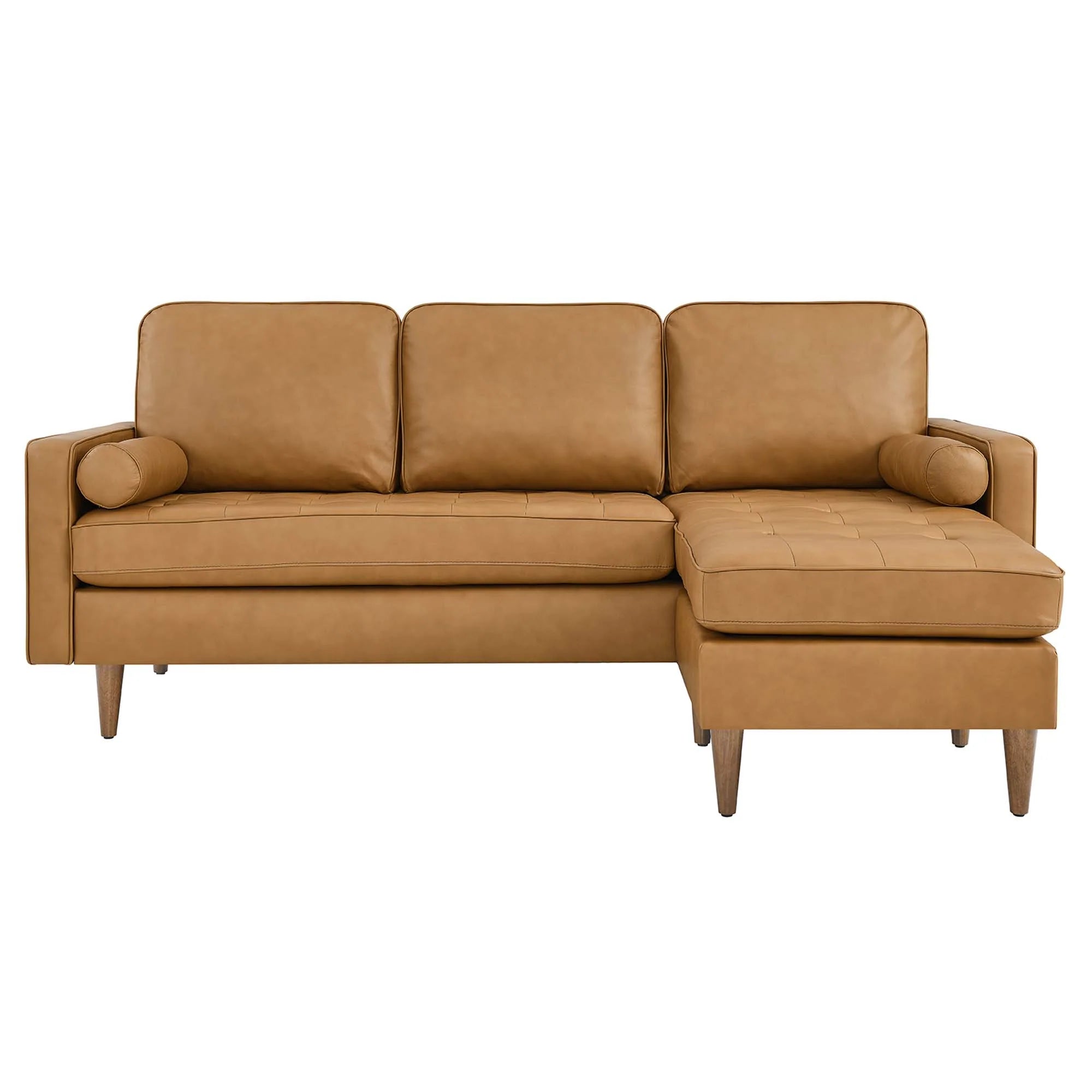 Valour Leather Apartment Sectional Sofa