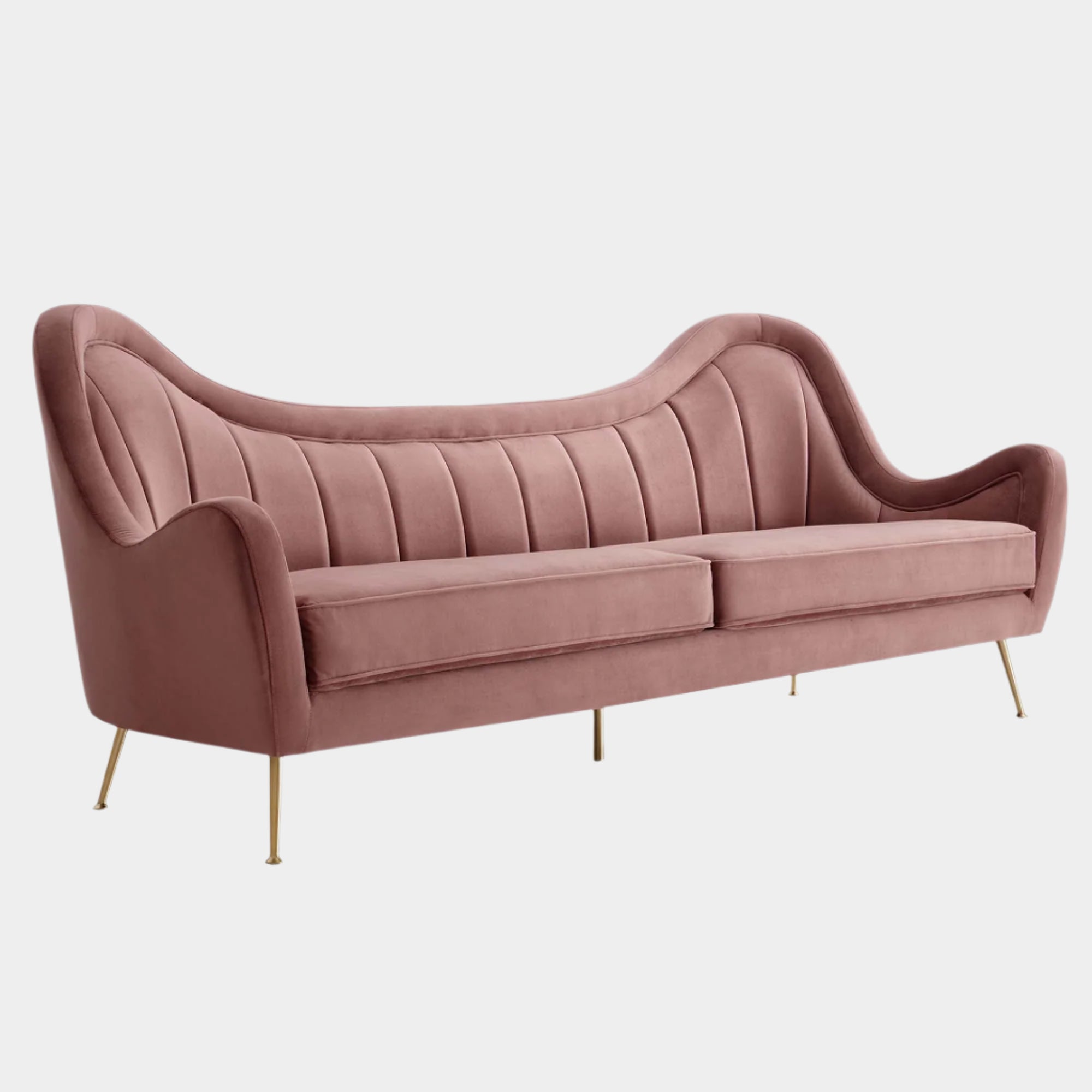 Cheshire Channel Tufted Performance Velvet Sofa