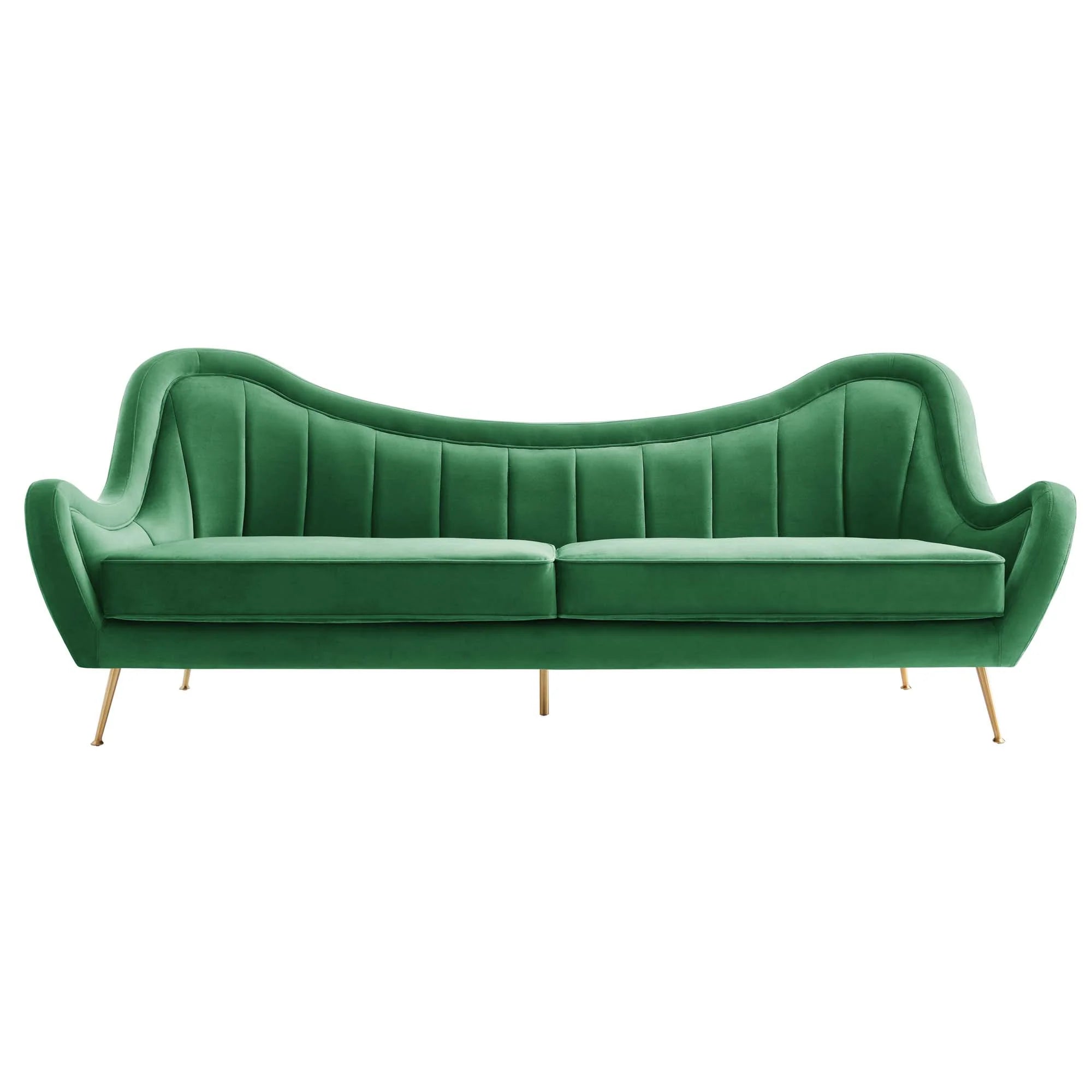 Cheshire Channel Tufted Performance Velvet Sofa