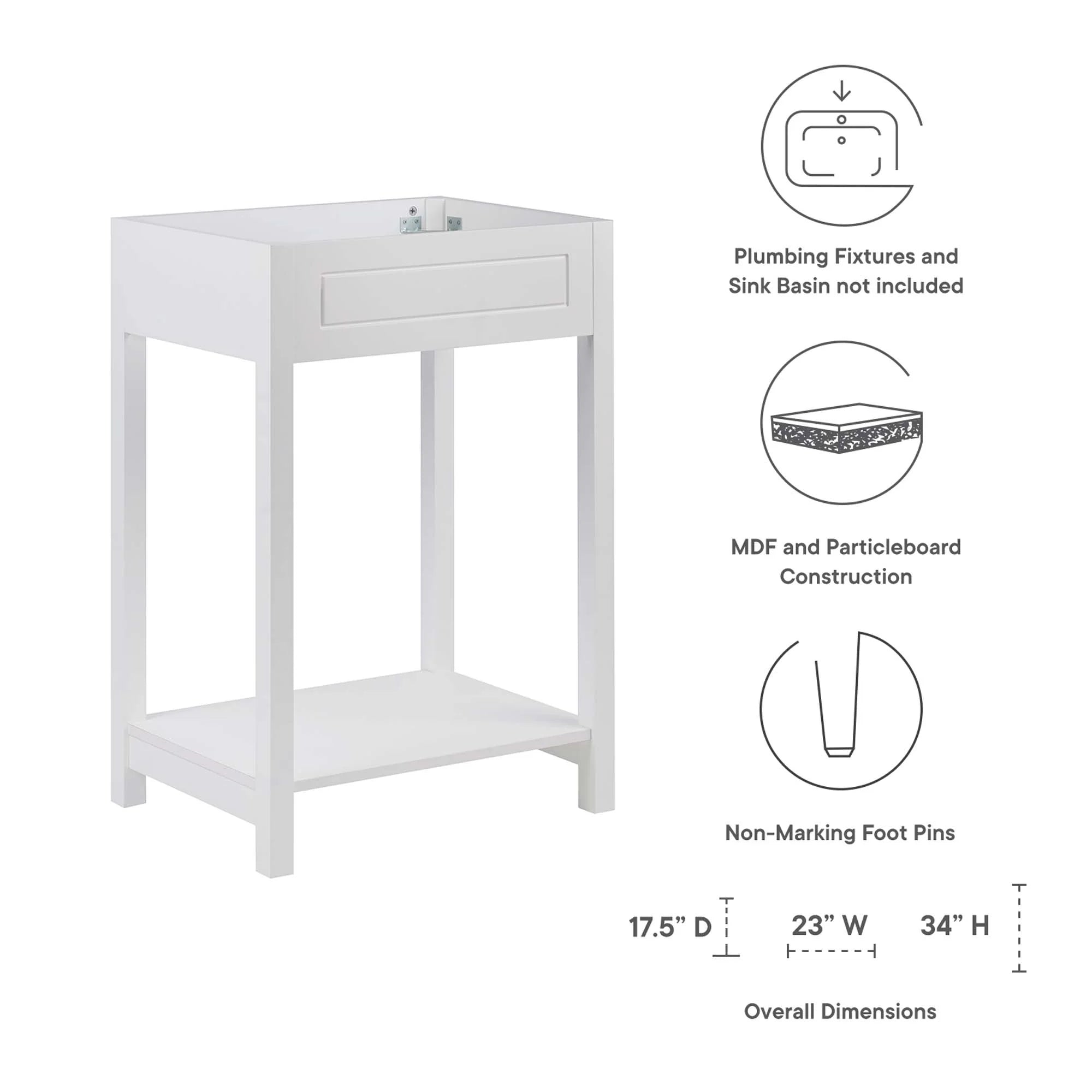 Meuble-lavabo de salle de bain Altura Lavabo non inclus