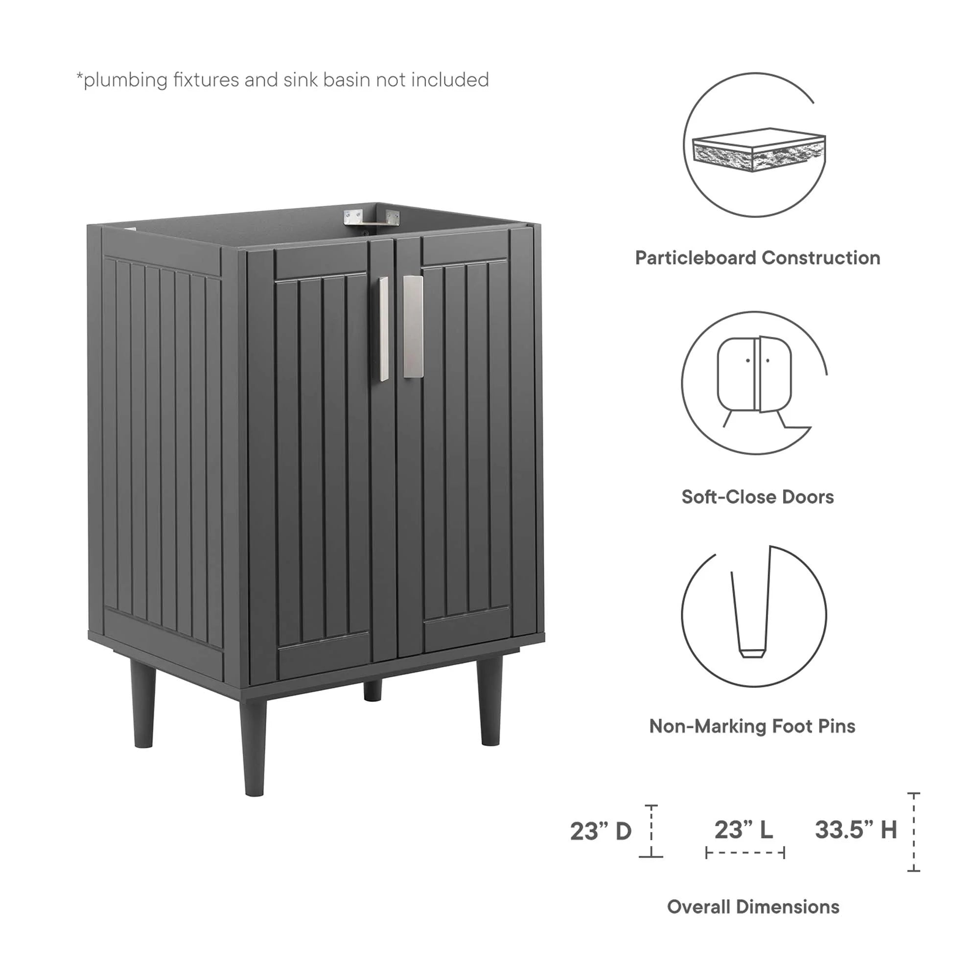 Meuble-lavabo de salle de bain Augusta Lavabo non inclus