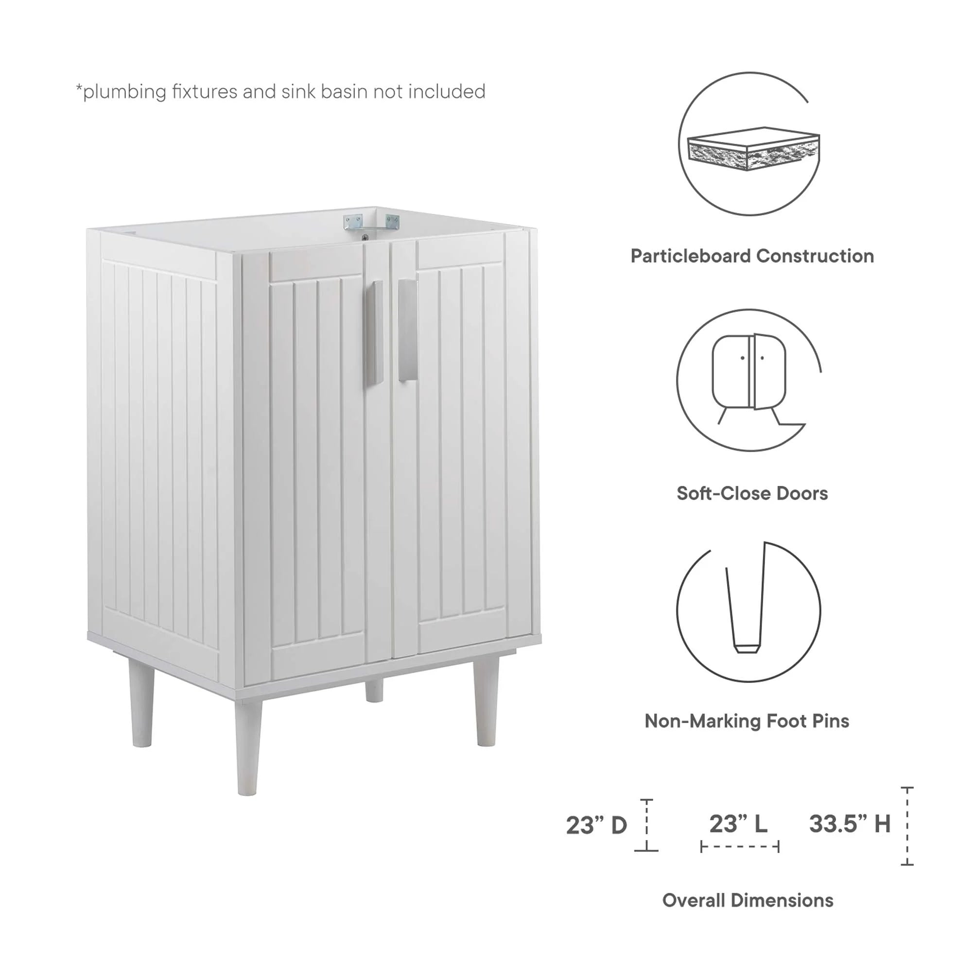 Meuble-lavabo de salle de bain Augusta Lavabo non inclus