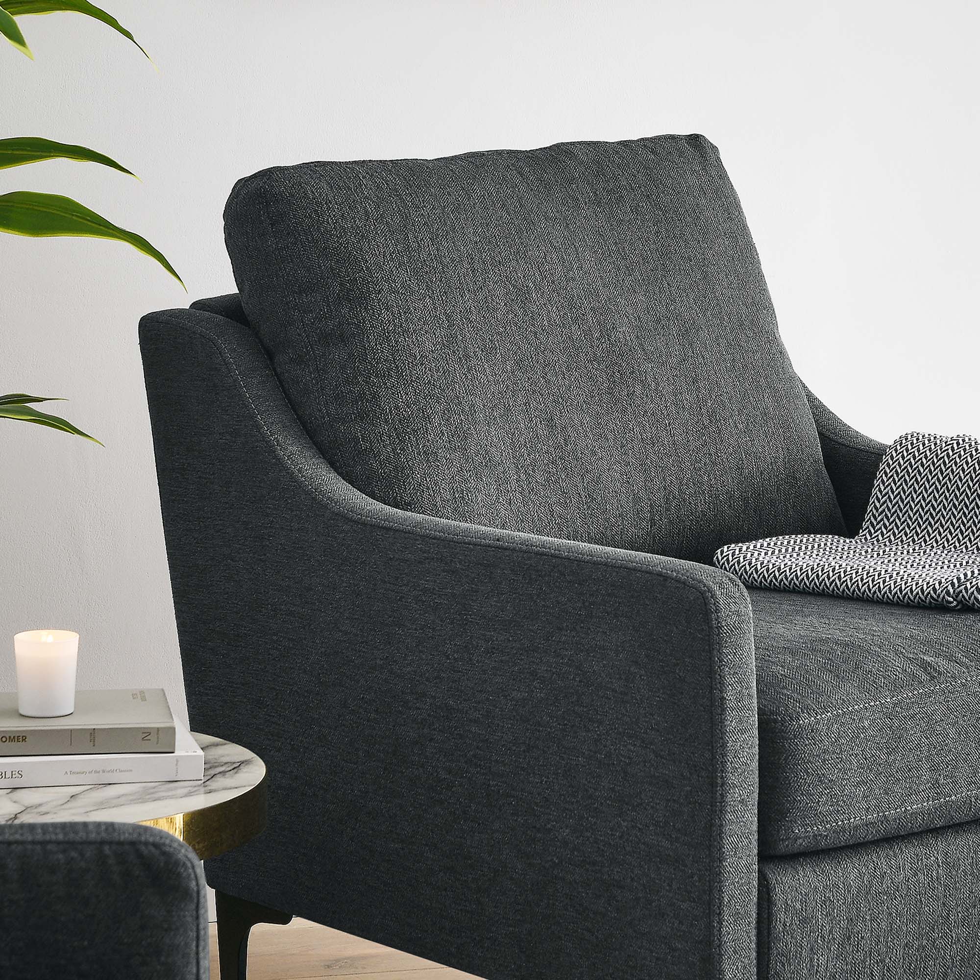 Corland Upholstered Fabric Armchair