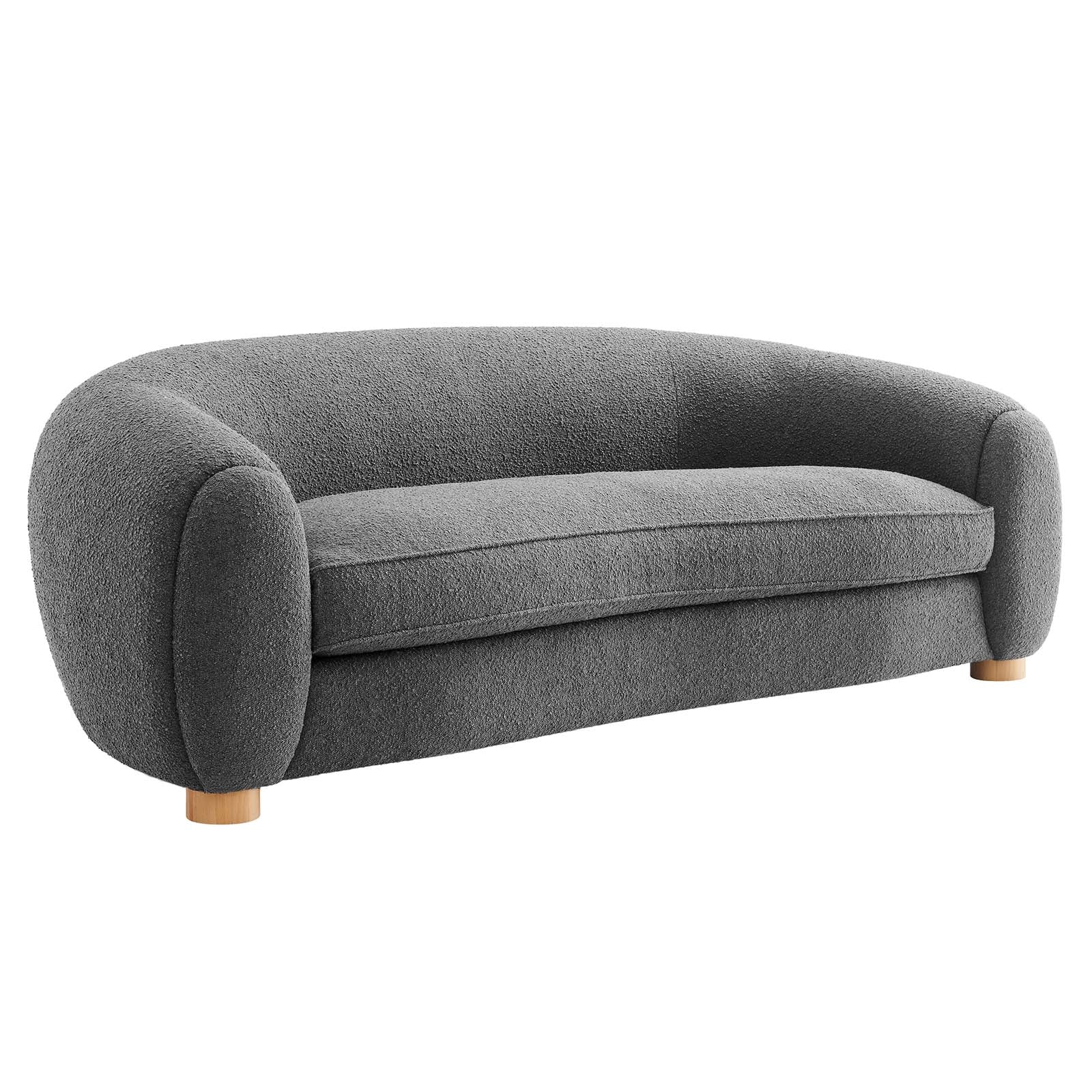Profuse Boucle Fabric Sofa