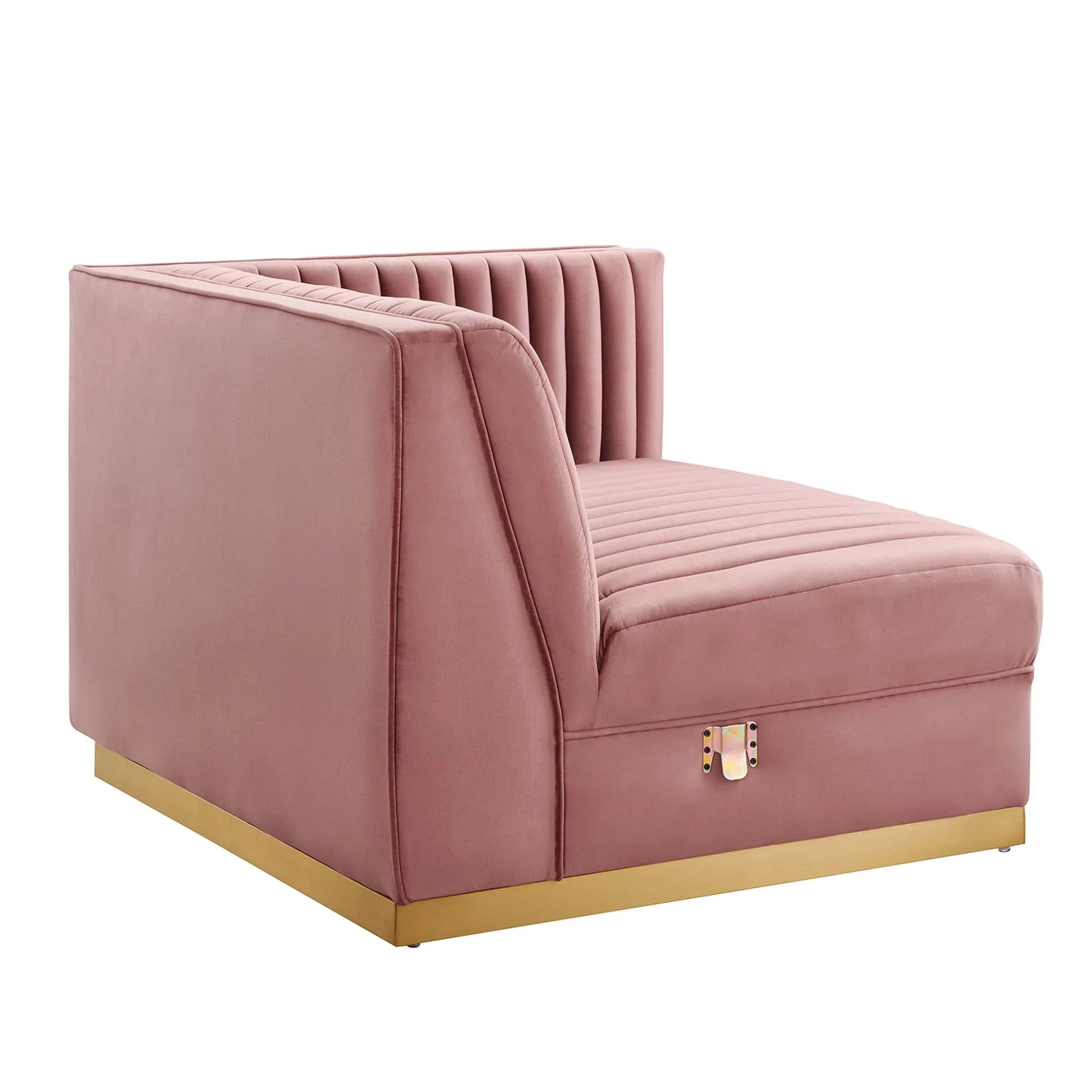 Chaise sans accoudoirs rembourrée en duvet Commix