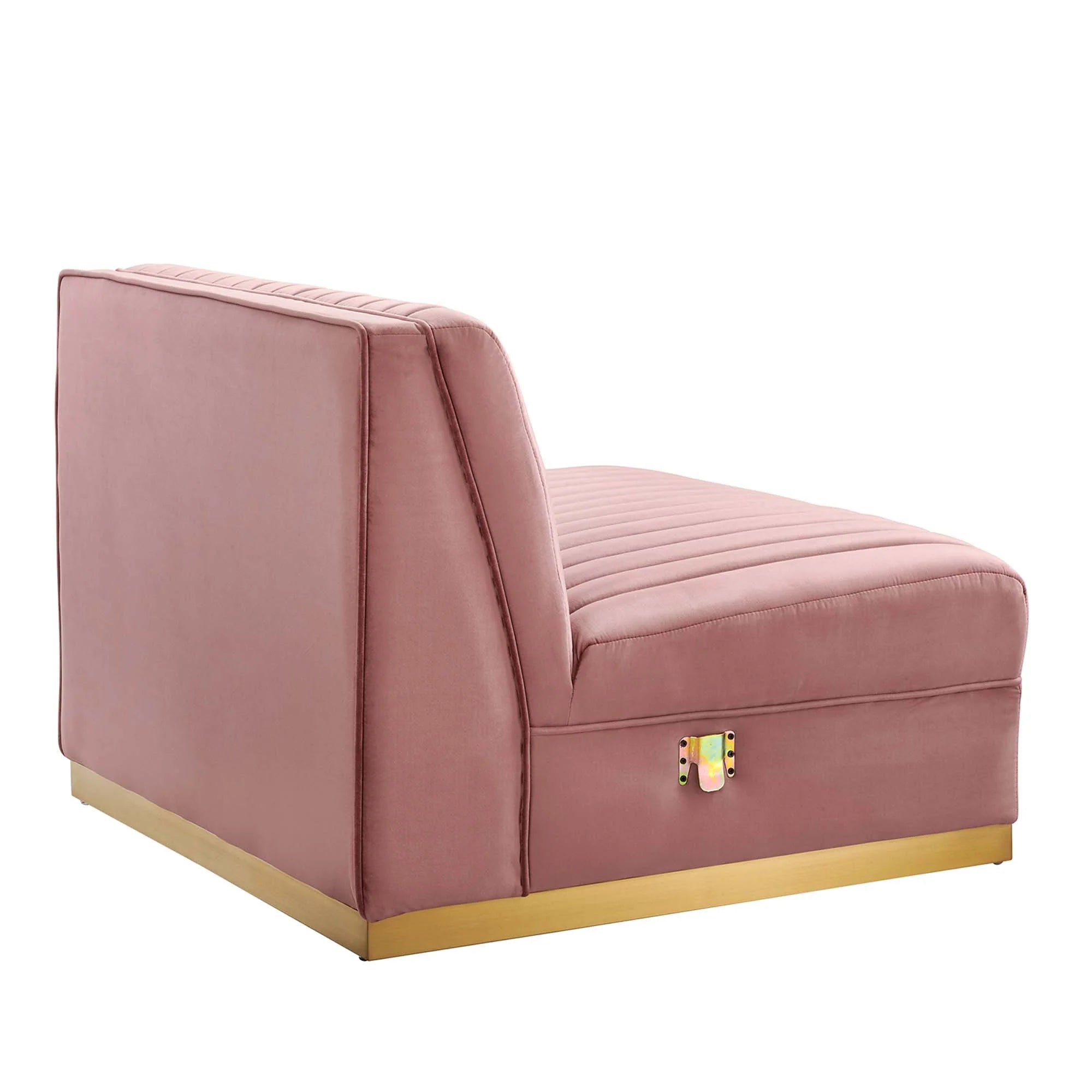 Chaise sans accoudoirs rembourrée en duvet Commix