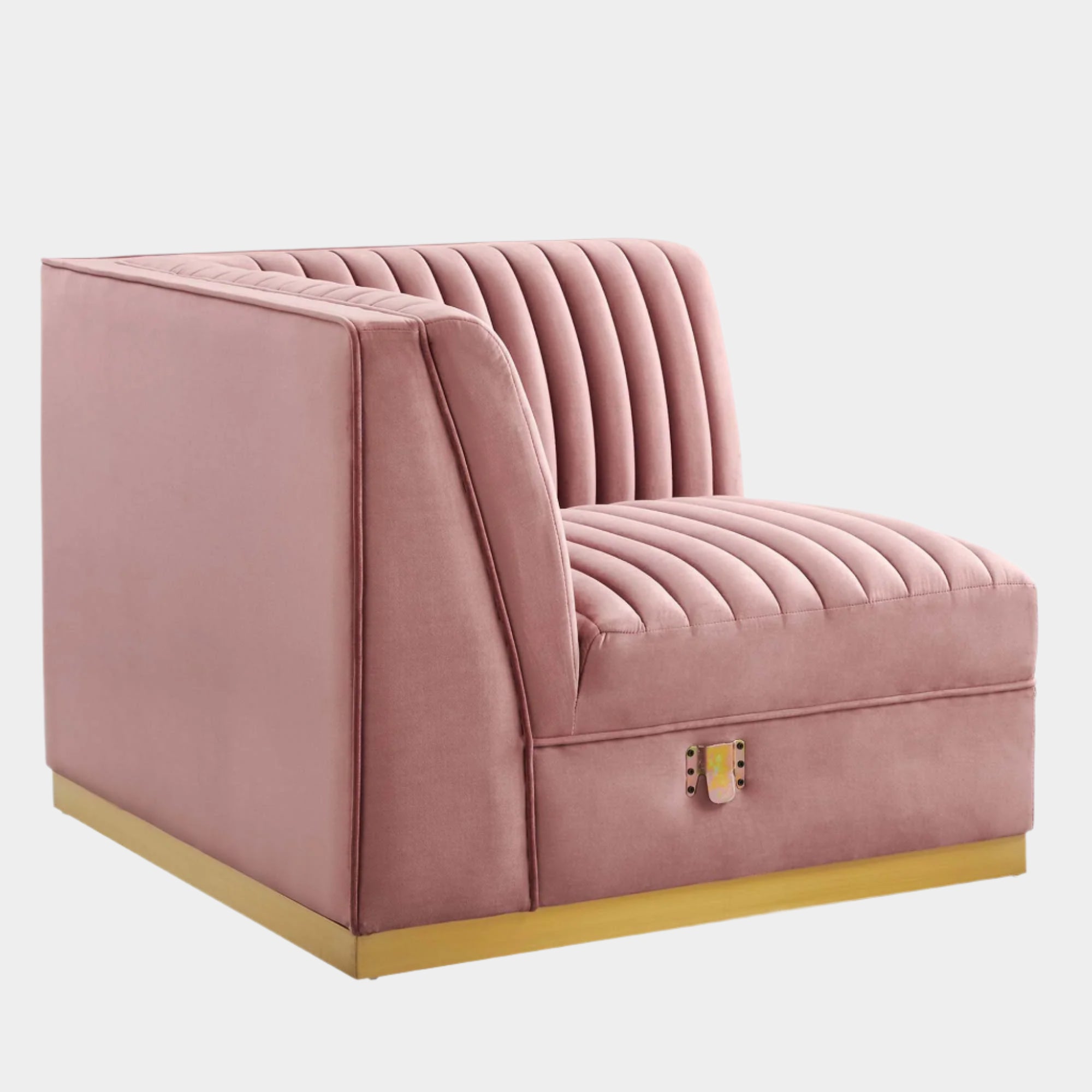 Chaise sans accoudoirs rembourrée en duvet Commix