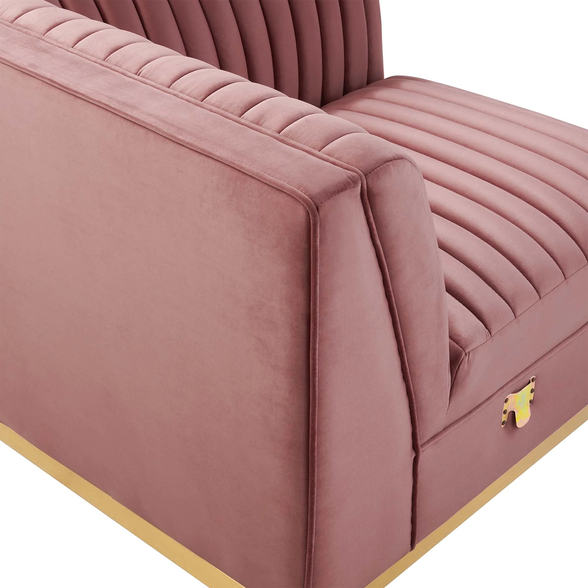 Chaise sans accoudoirs rembourrée en duvet Commix