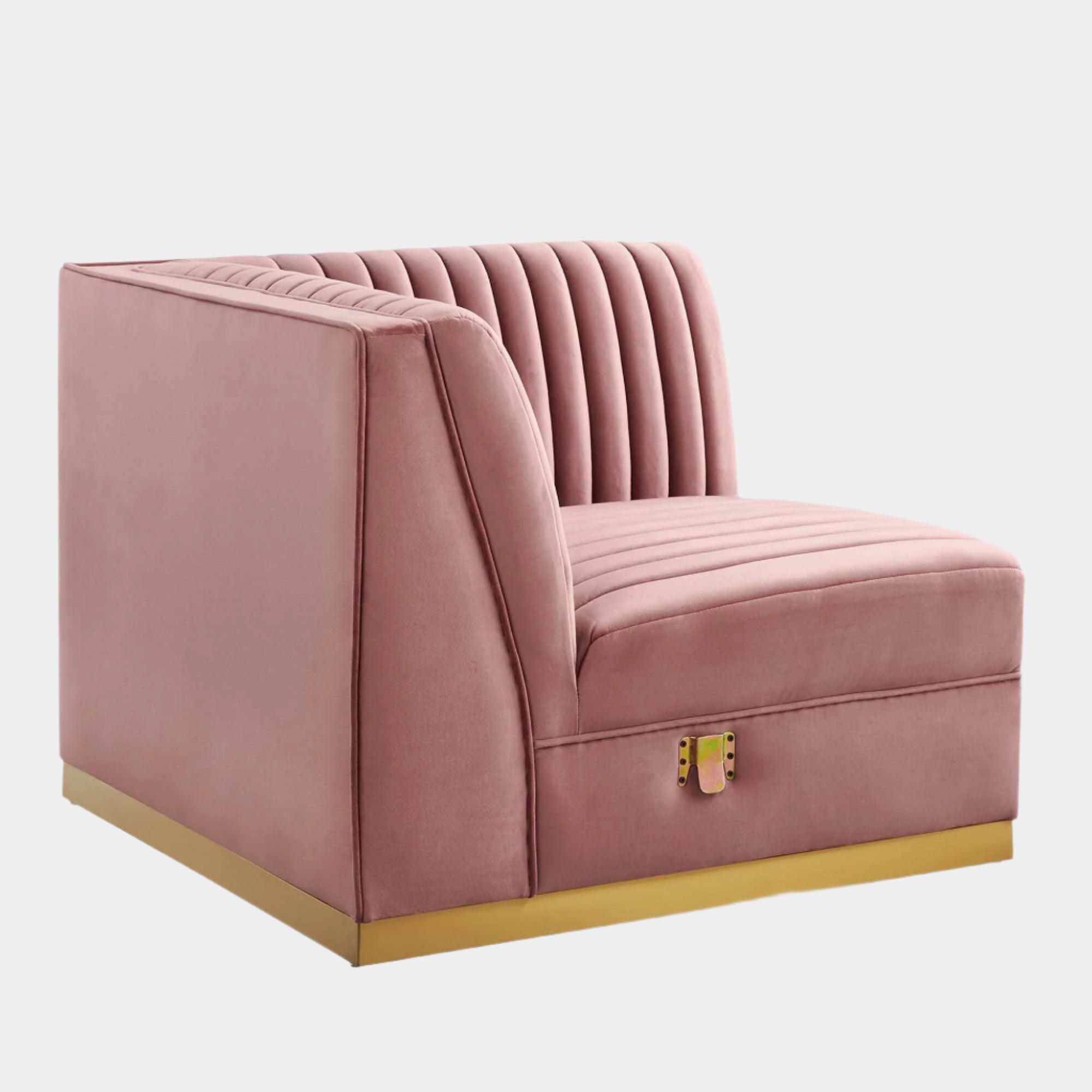 Chaise sans accoudoirs rembourrée en duvet Commix