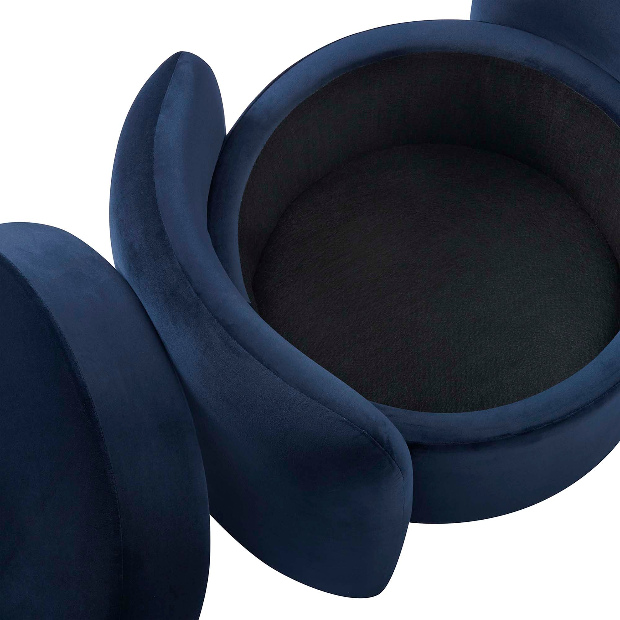 Chaise sans accoudoirs rembourrée en duvet Commix