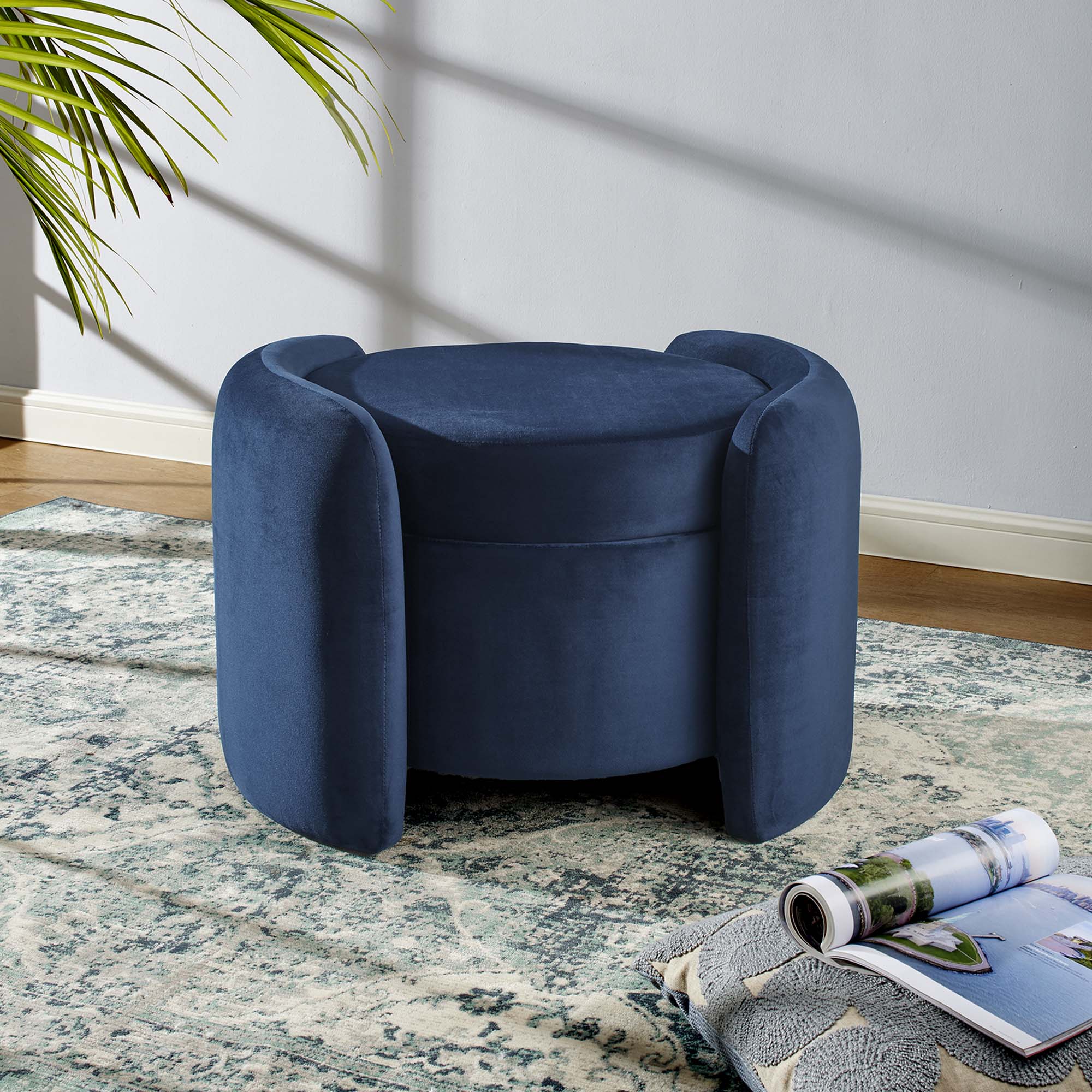 Chaise sans accoudoirs rembourrée en duvet Commix
