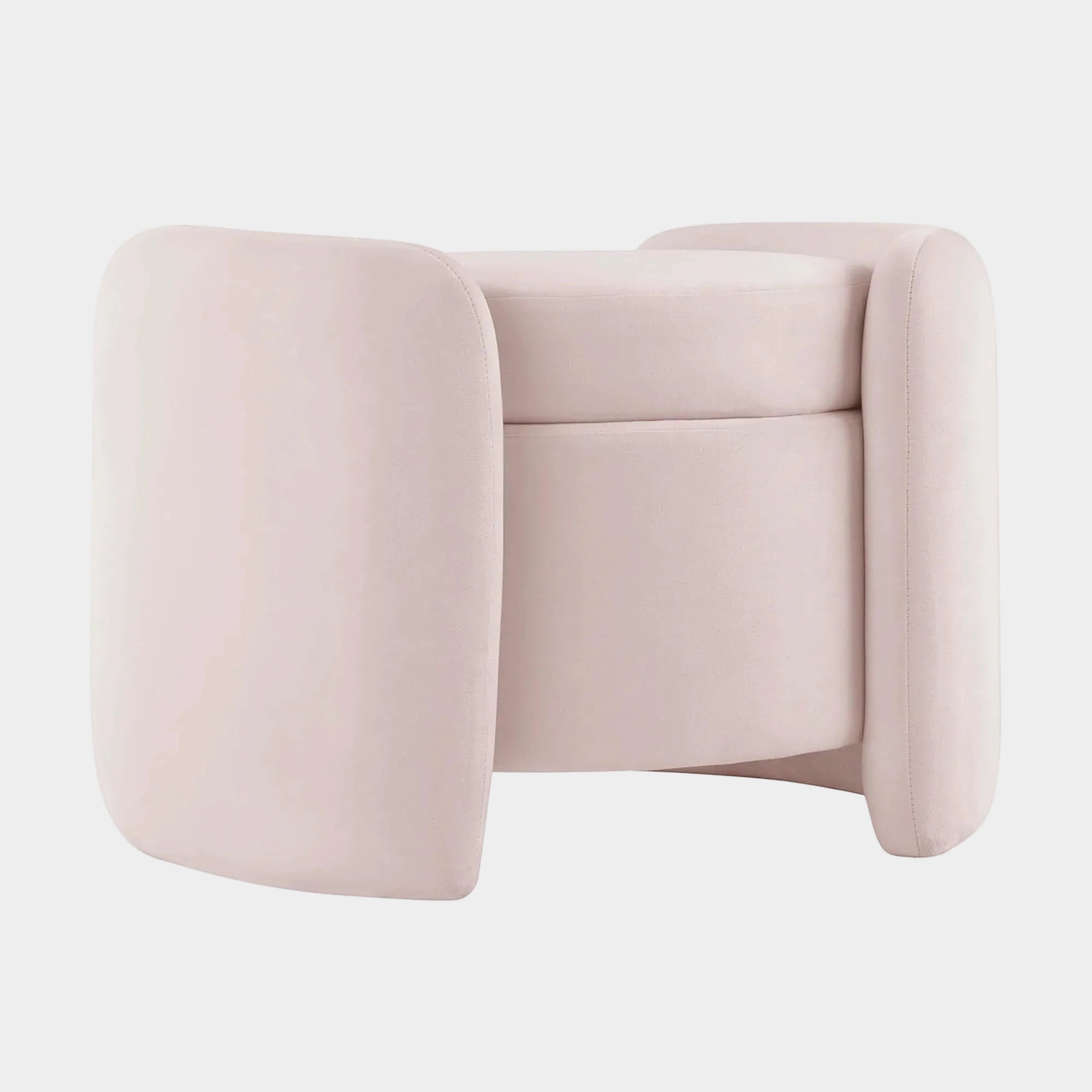 Chaise sans accoudoirs rembourrée en duvet Commix