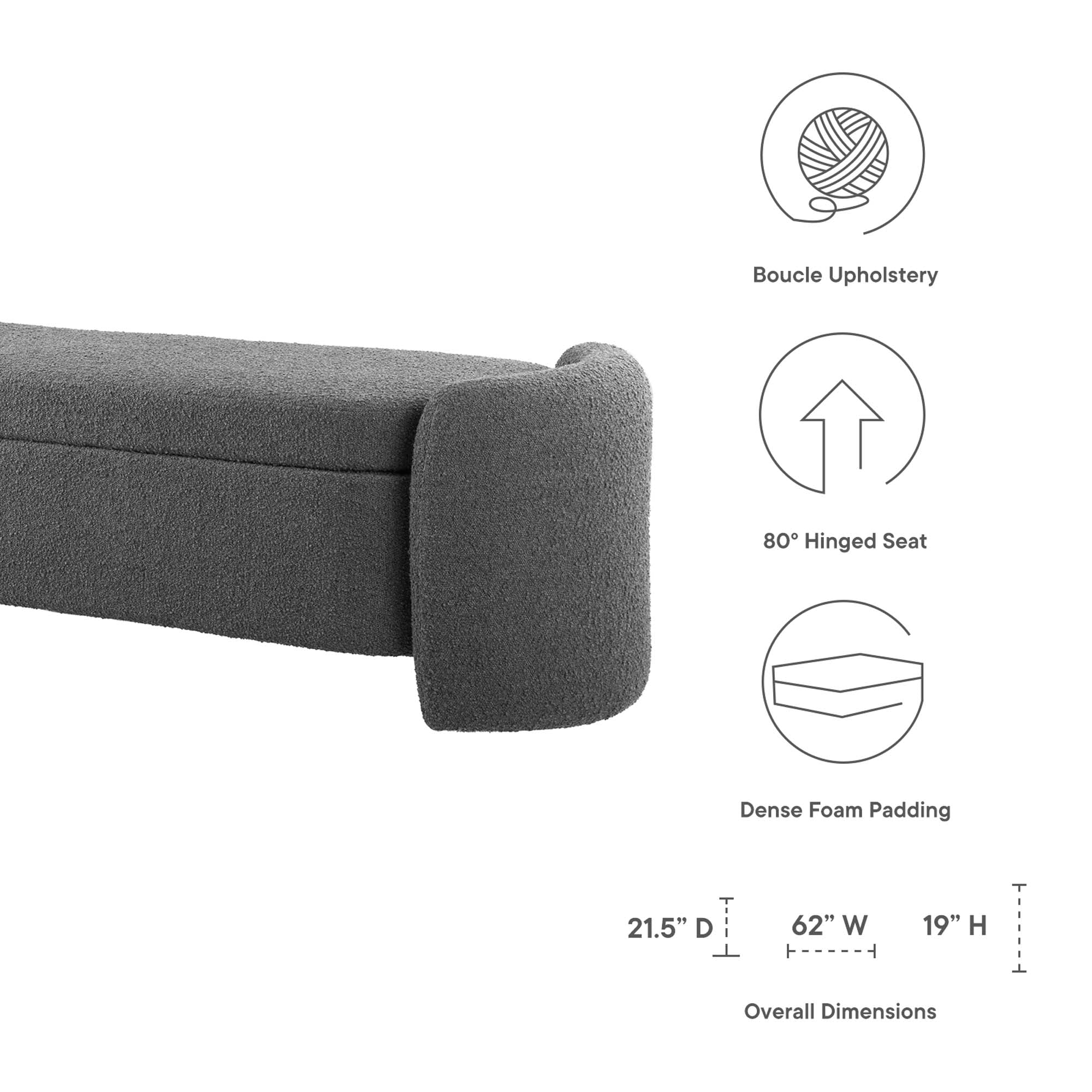 Chaise sans accoudoirs rembourrée en duvet Commix