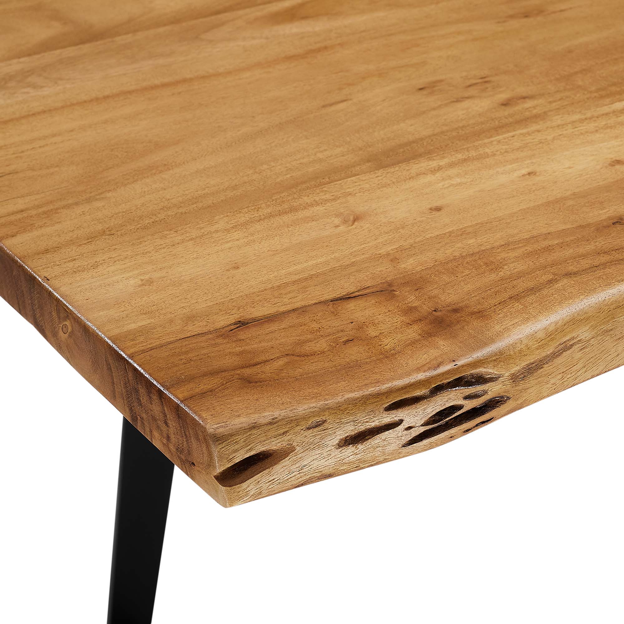 Viggo 60" Live Edge Acacia Wood Acacia Wood Dining Table