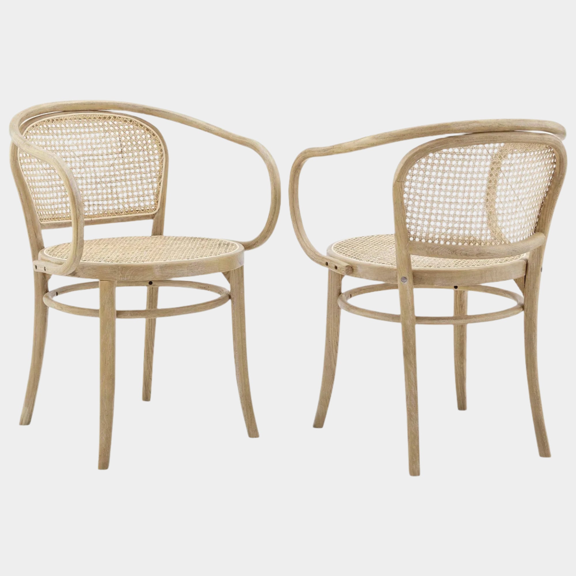 Oliana Wood Dining Armchair Set of 2