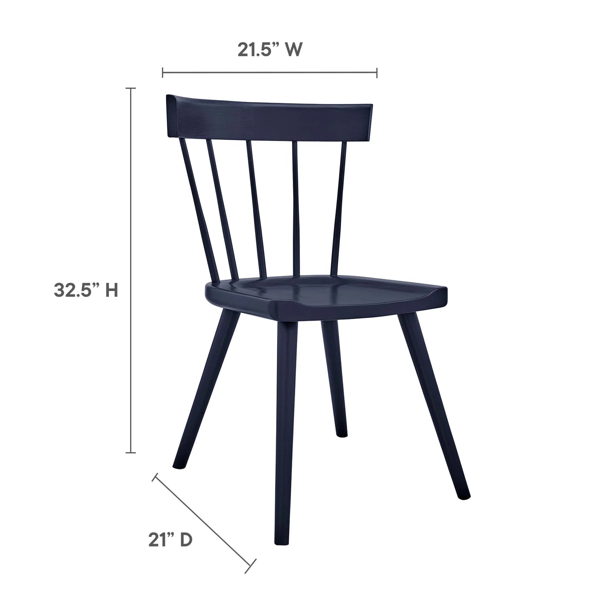 Sutter Wood Dining Side Chair Set of 2