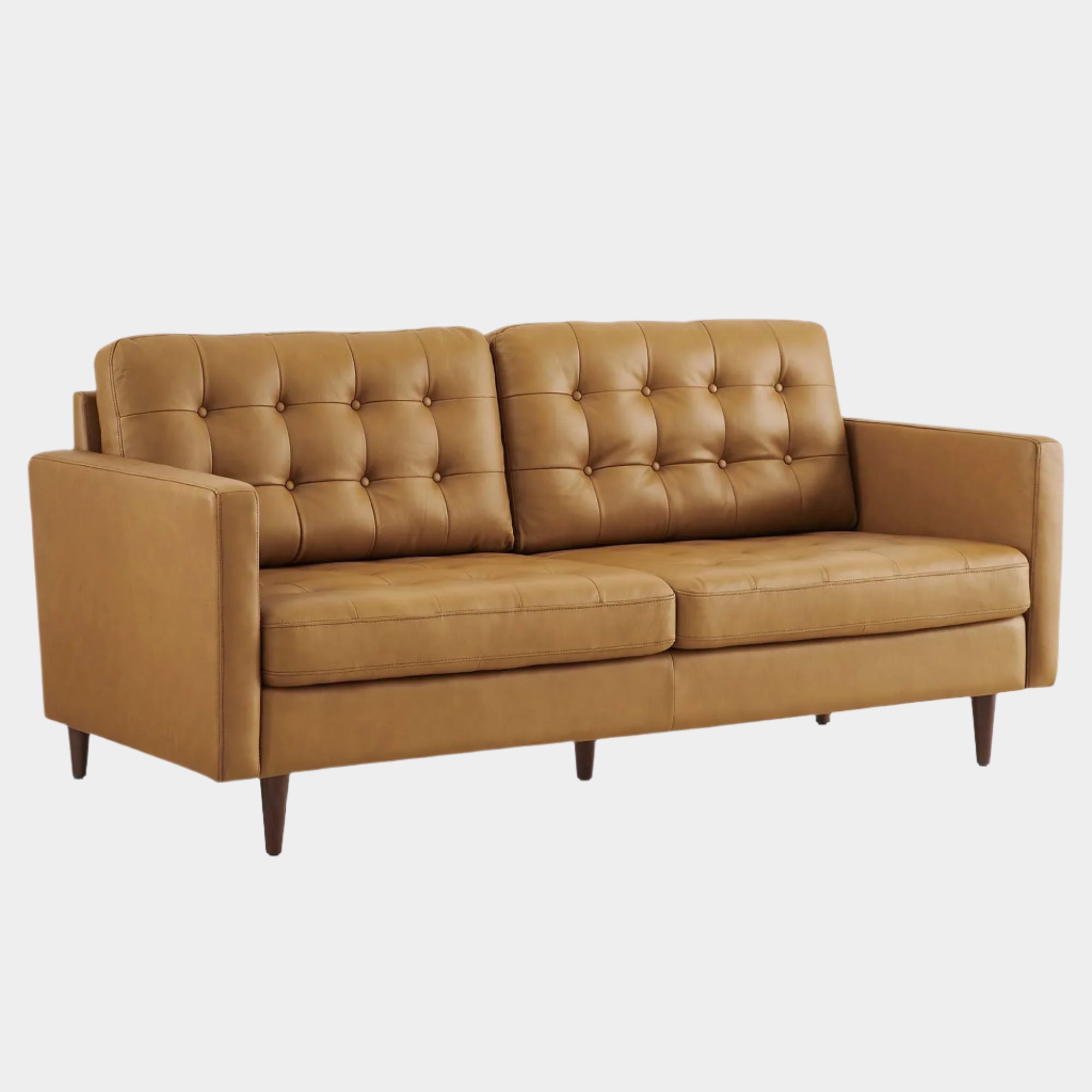 Exalt Tufted Leather Sofa