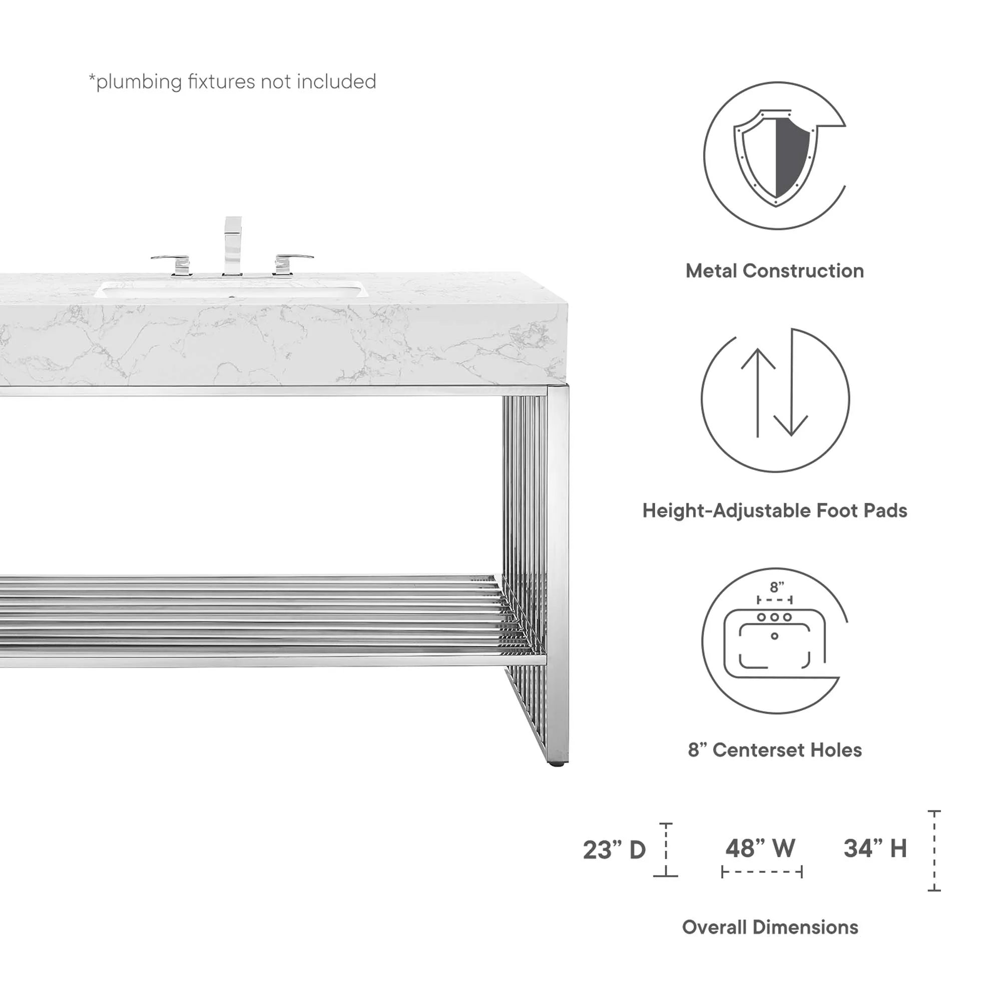 Gridiron Bathroom Vanity Basin Included