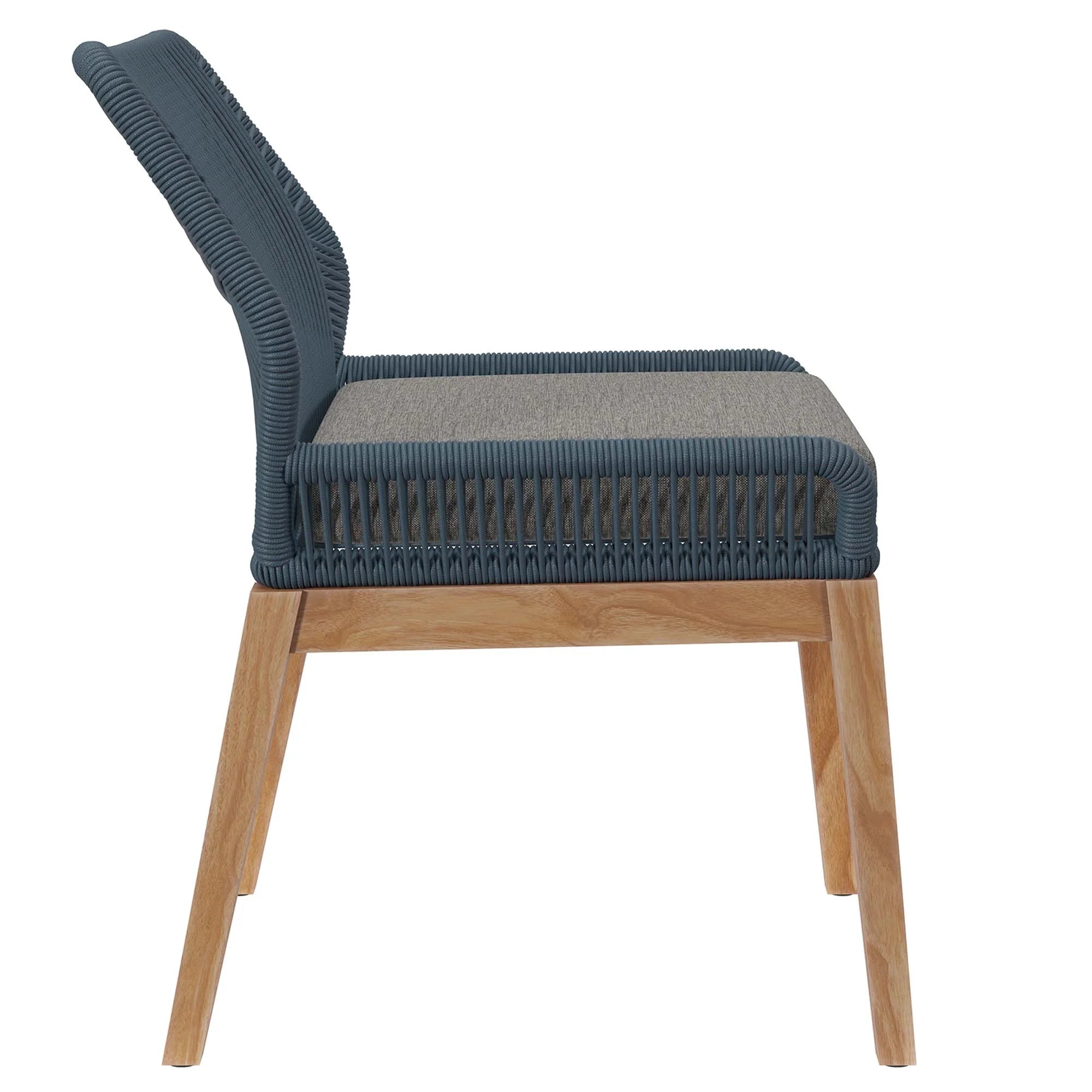 Ensemble de salle à manger d'extérieur en bois de teck Wellspring 5 pièces