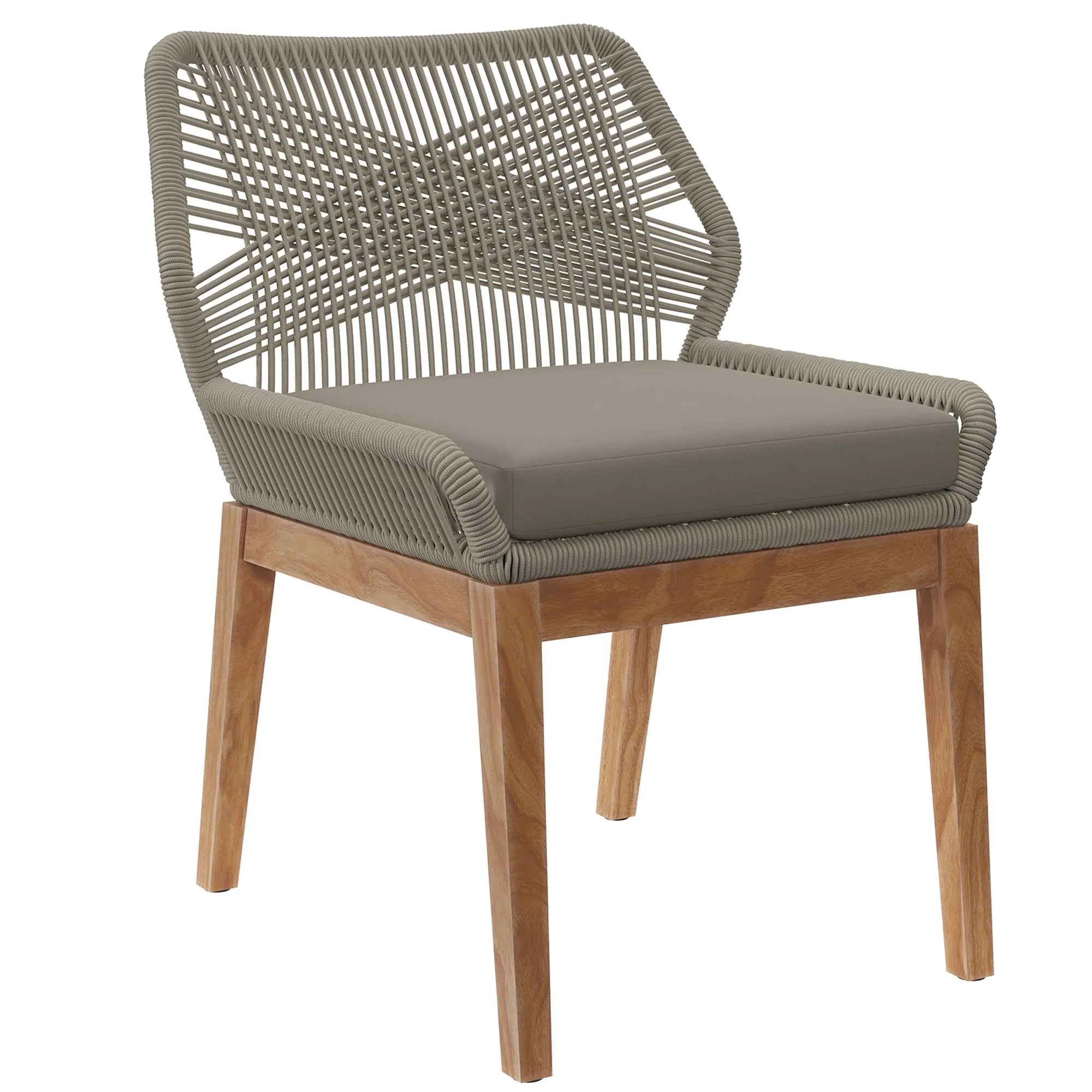 Ensemble de salle à manger d'extérieur en bois de teck Wellspring 5 pièces