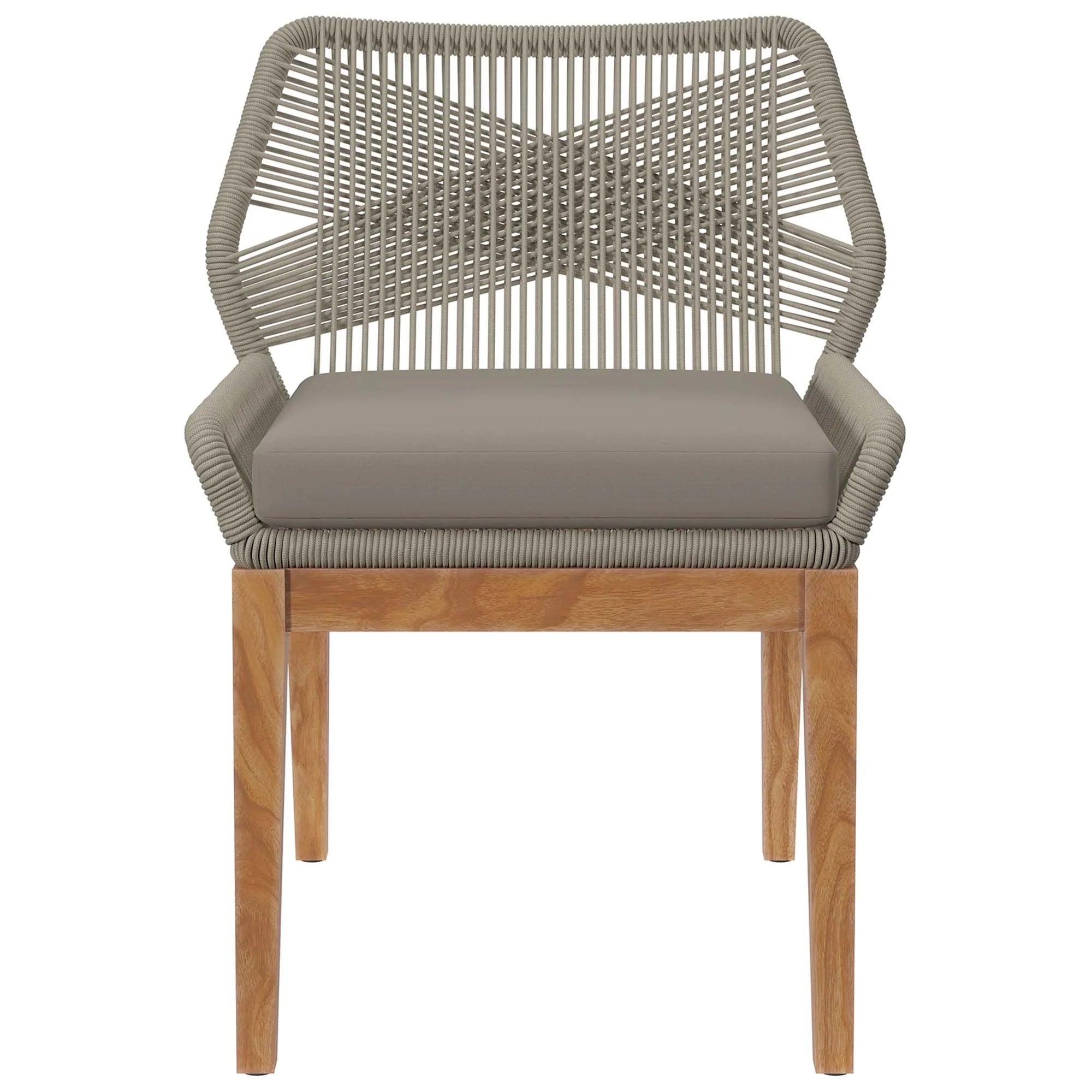 Ensemble de salle à manger d'extérieur en bois de teck Wellspring 5 pièces