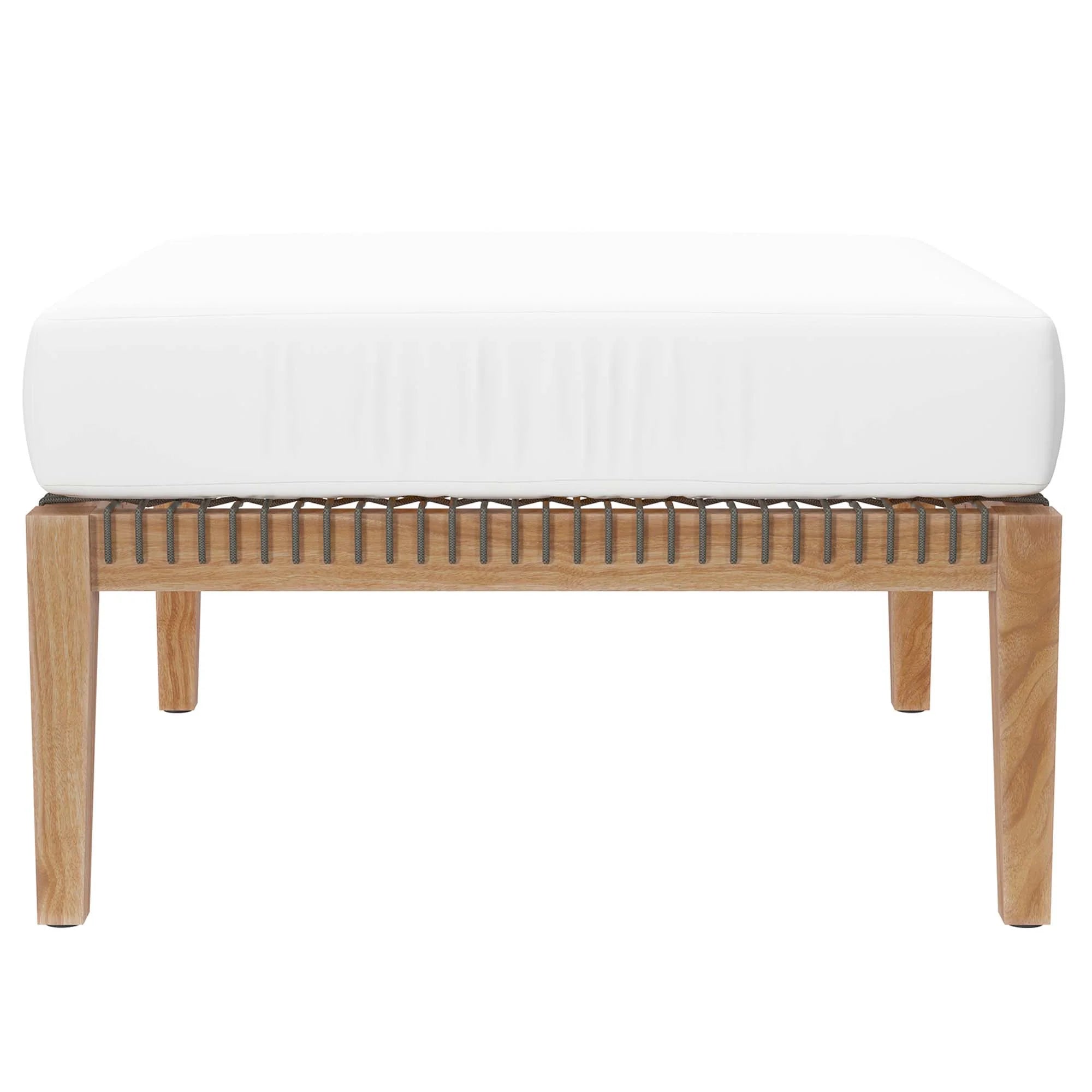 Clearwater 4-Piece Outdoor Patio Teak Wood Sectional Sofa