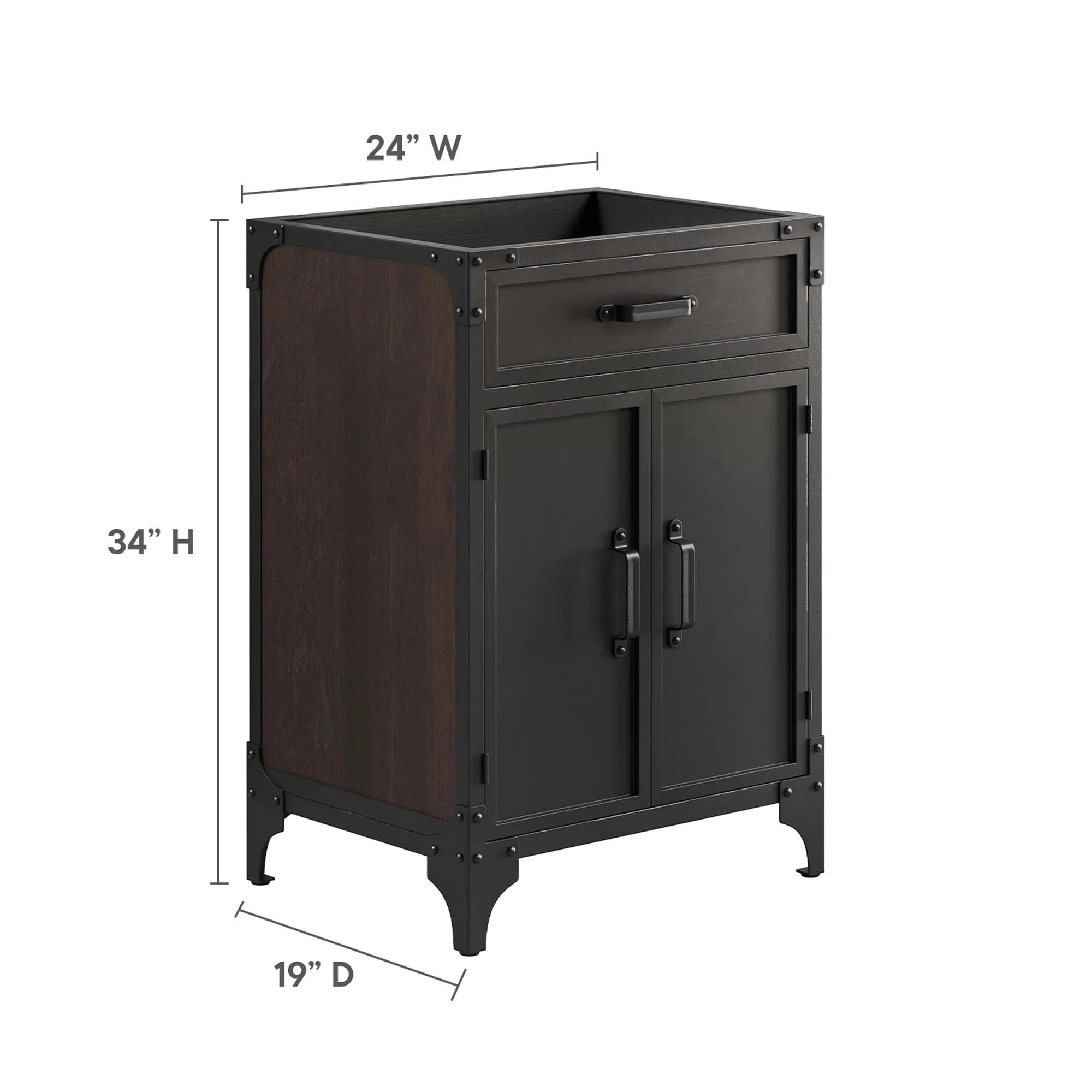 Steamforge Bathroom Vanity Cabinet Basin Not Included