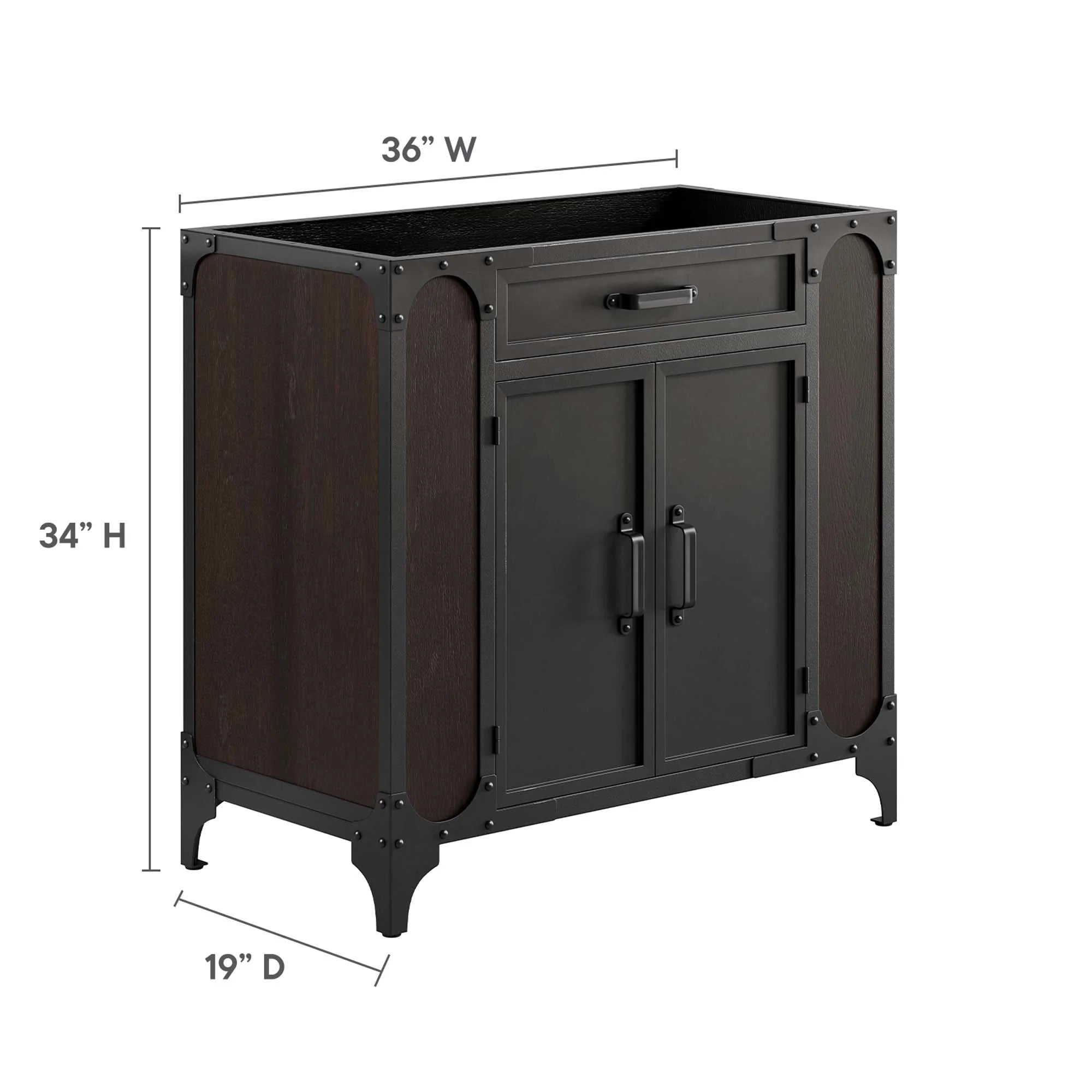 Steamforge Bathroom Vanity Cabinet Basin Not Included