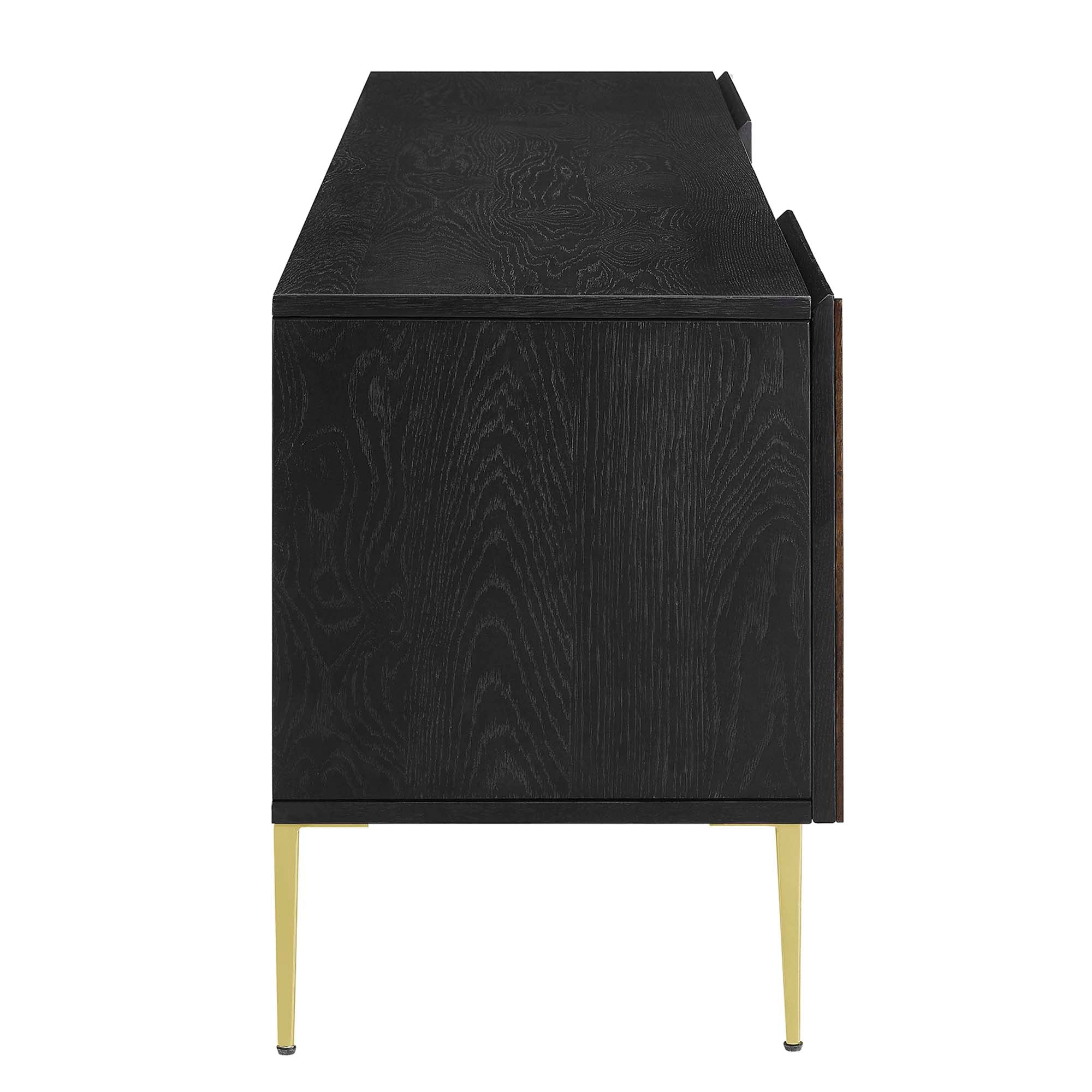 Alchemist 72" TV Stand in Black Gold