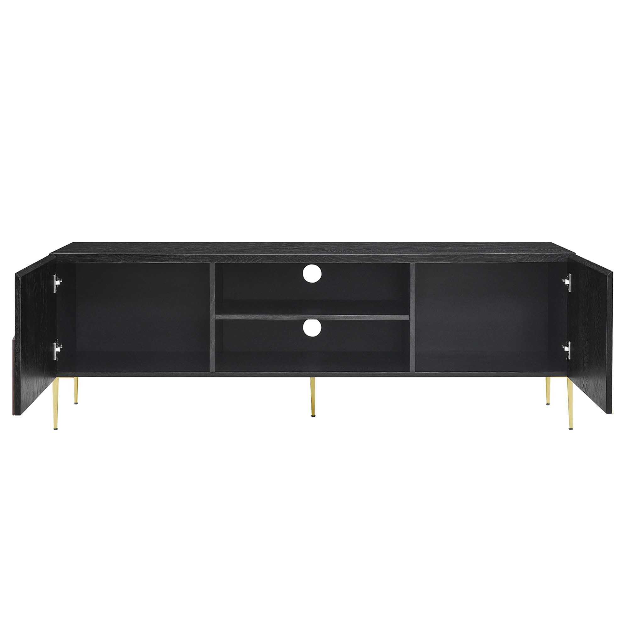 Alchemist 72" TV Stand in Black Gold