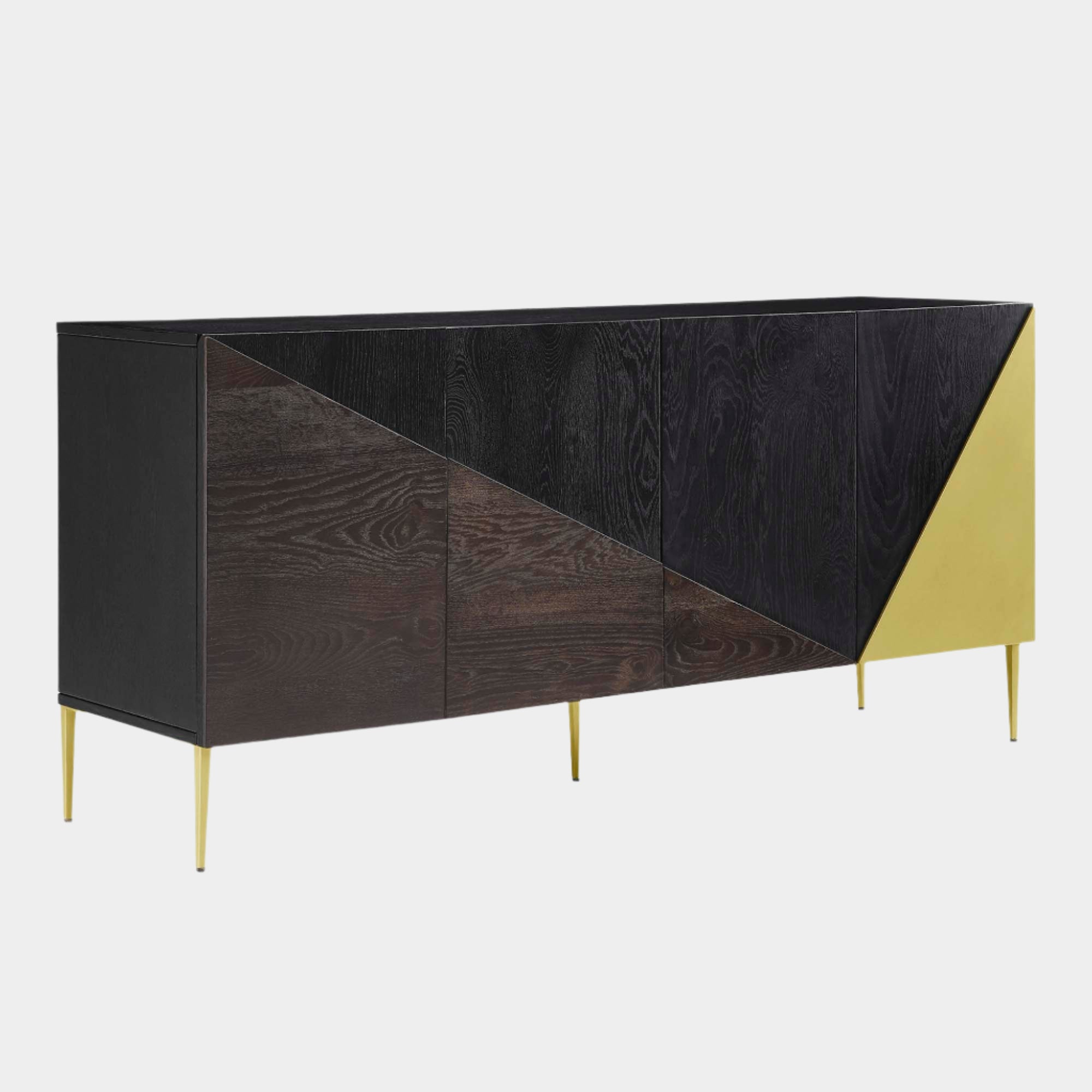 Alchemist Storage Cabinet Sideboard in Black Gold