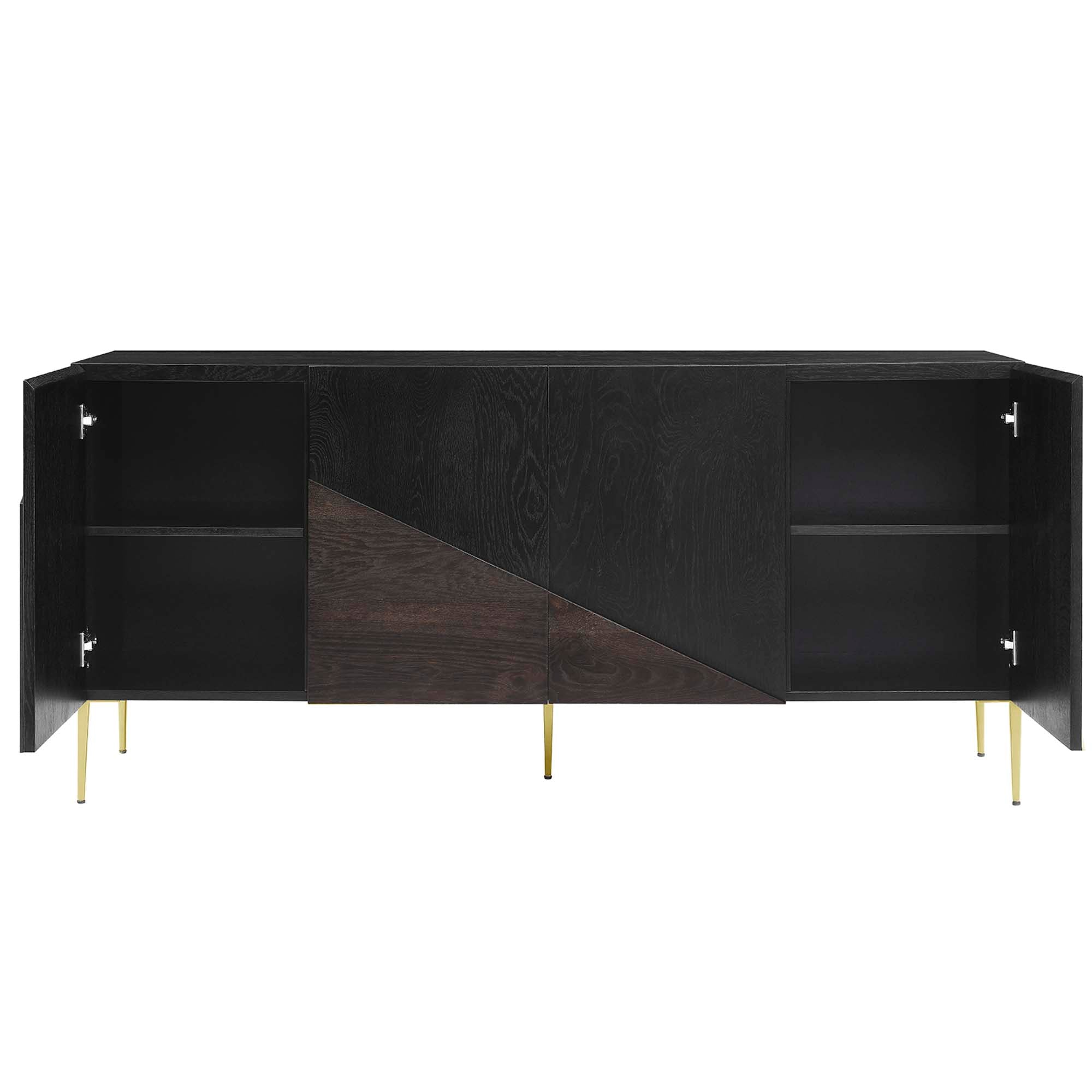 Alchemist Storage Cabinet Sideboard in Black Gold