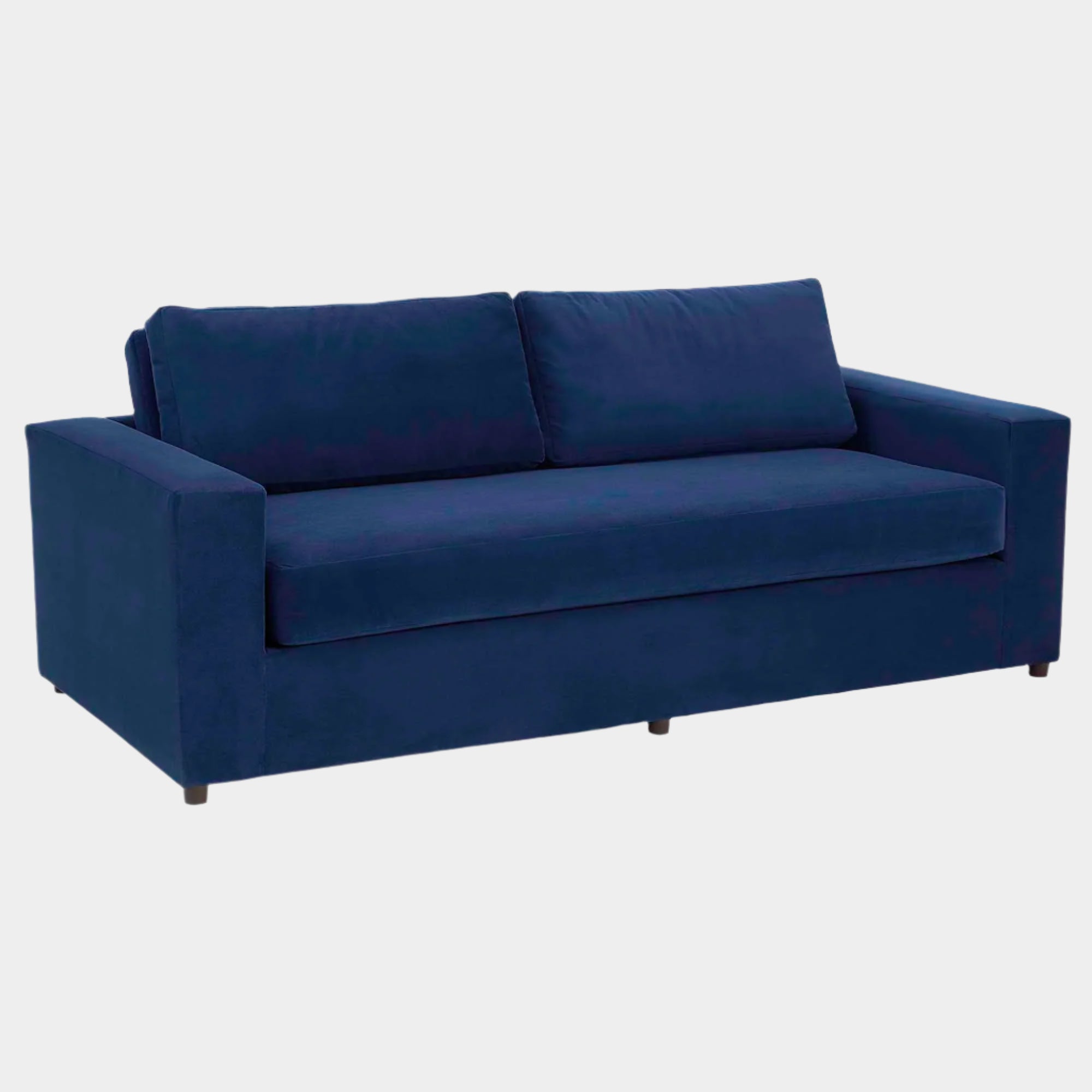 Avendale Velvet Sofa – Made in the USA With Bench Seat Cushion