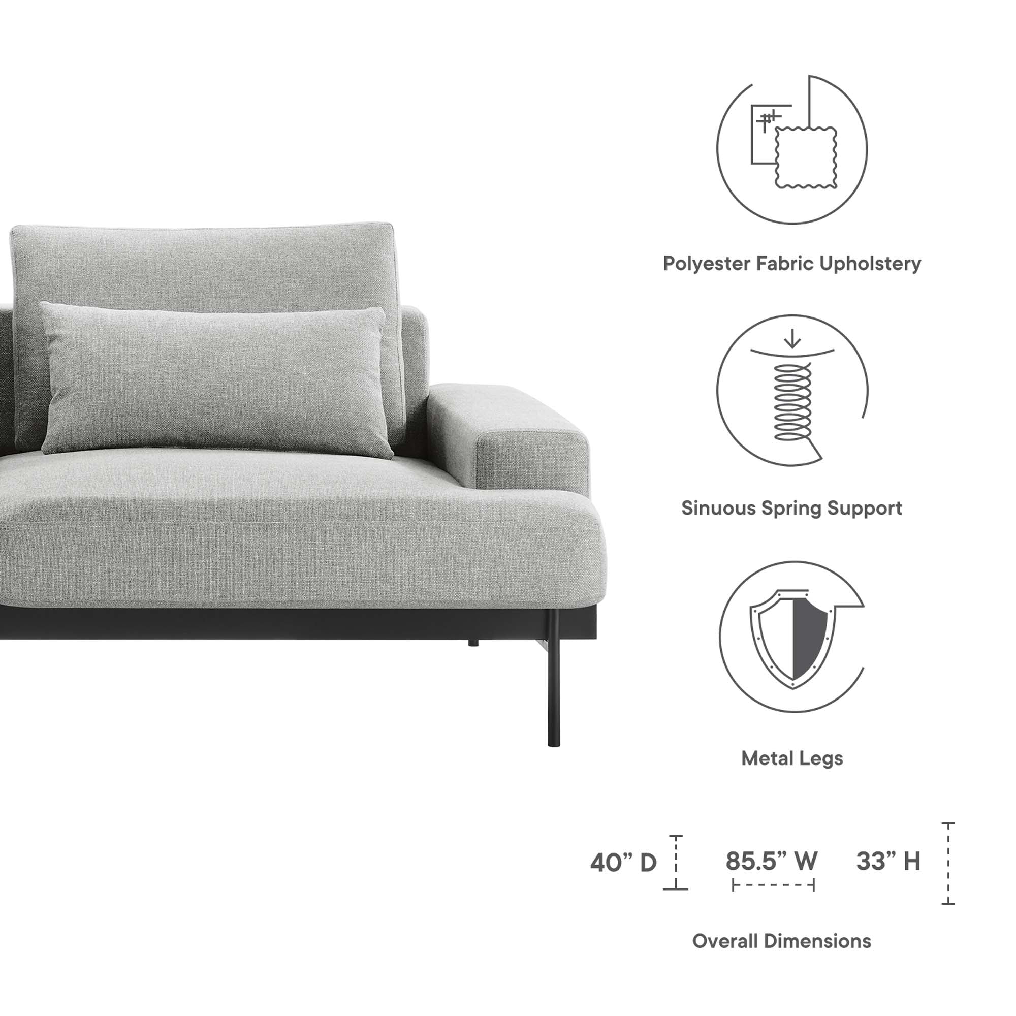 Proximity Upholstered Fabric Sofa