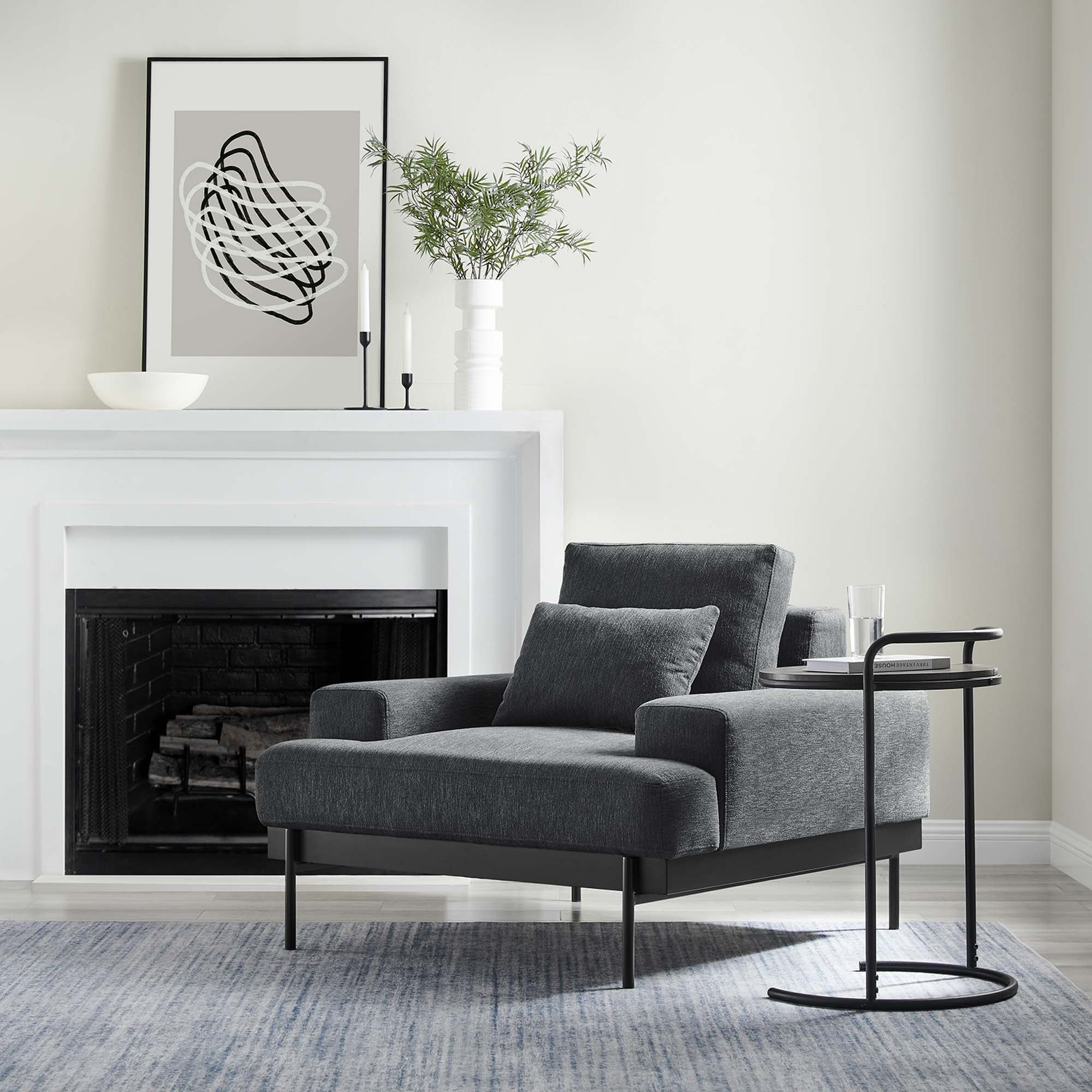 Proximity Upholstered Fabric Armchair