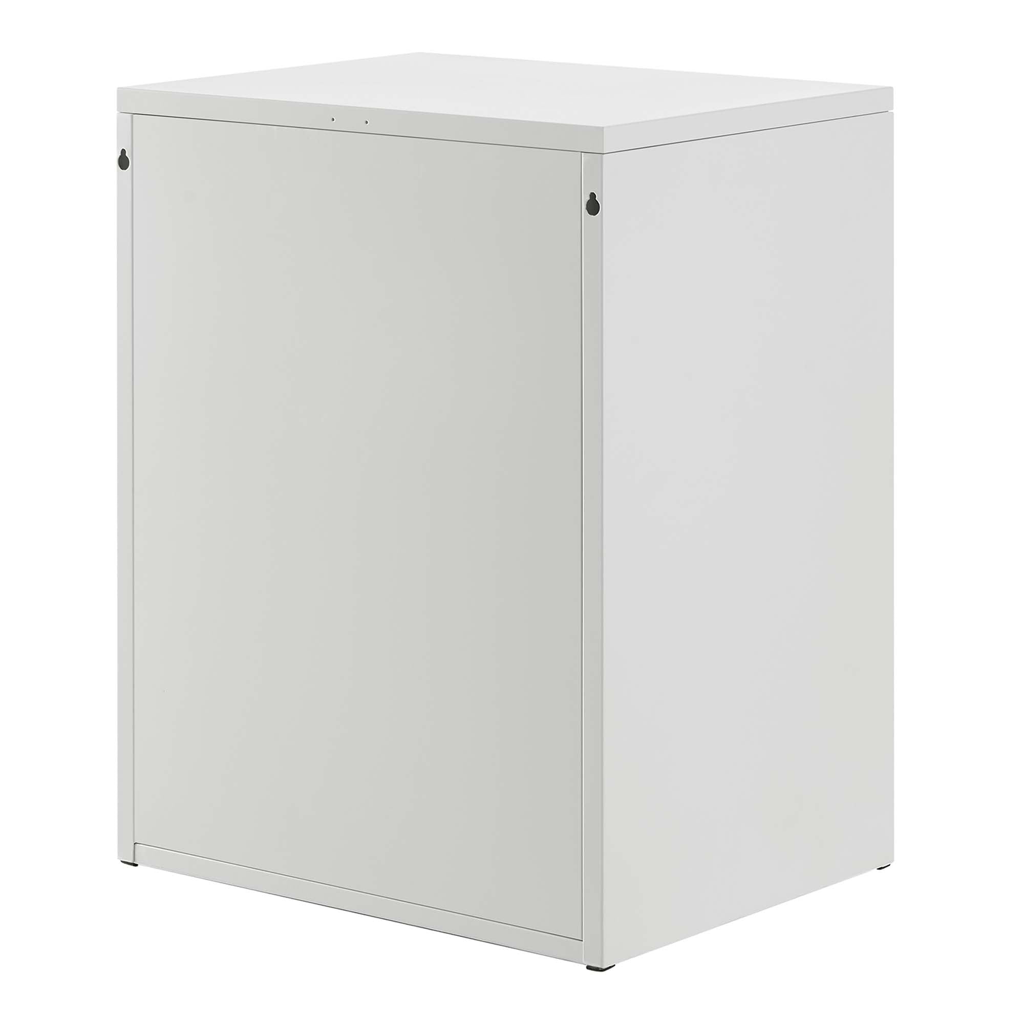 Covelo Wall Mount Nightstand in Light Gray