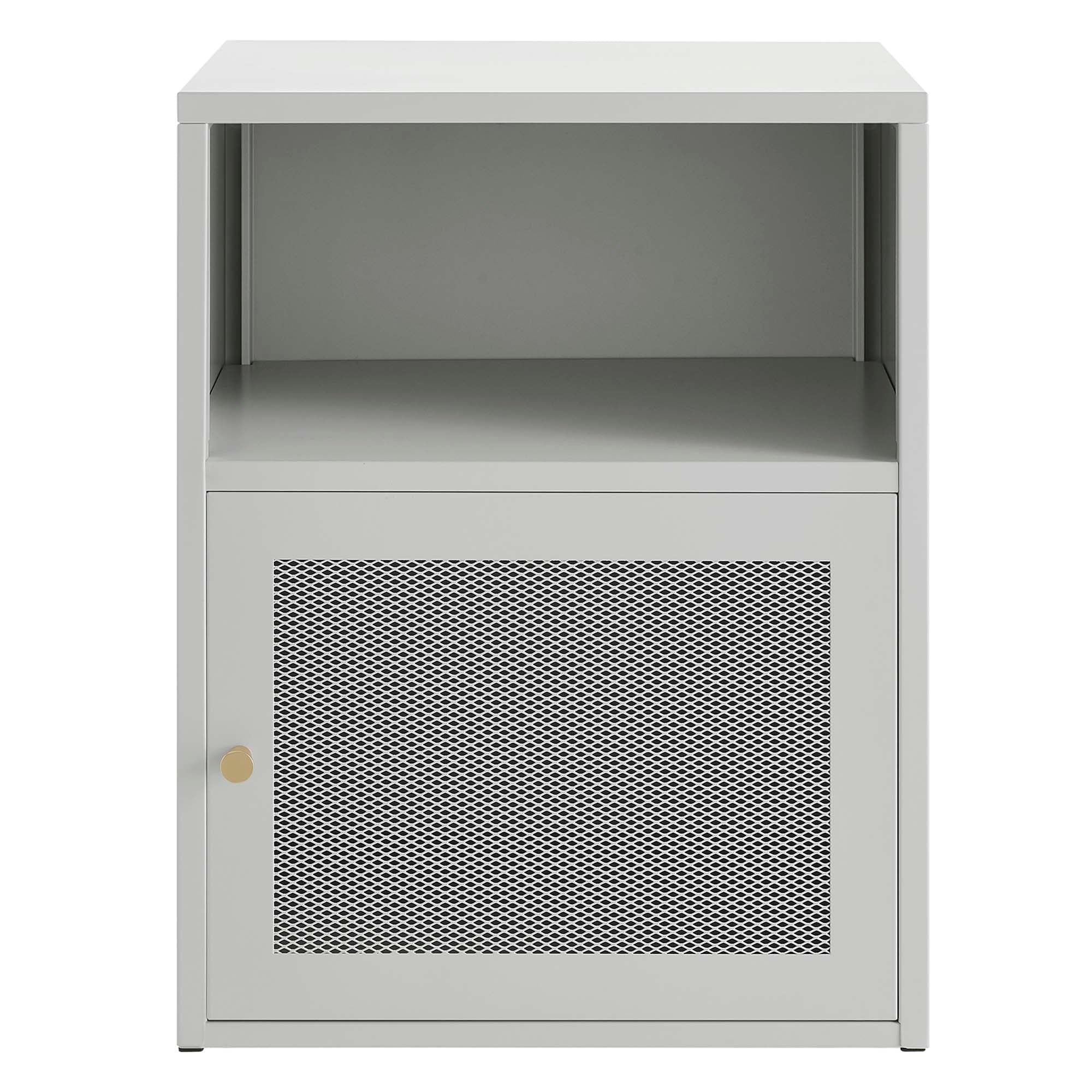 Covelo Wall Mount Nightstand in Light Gray